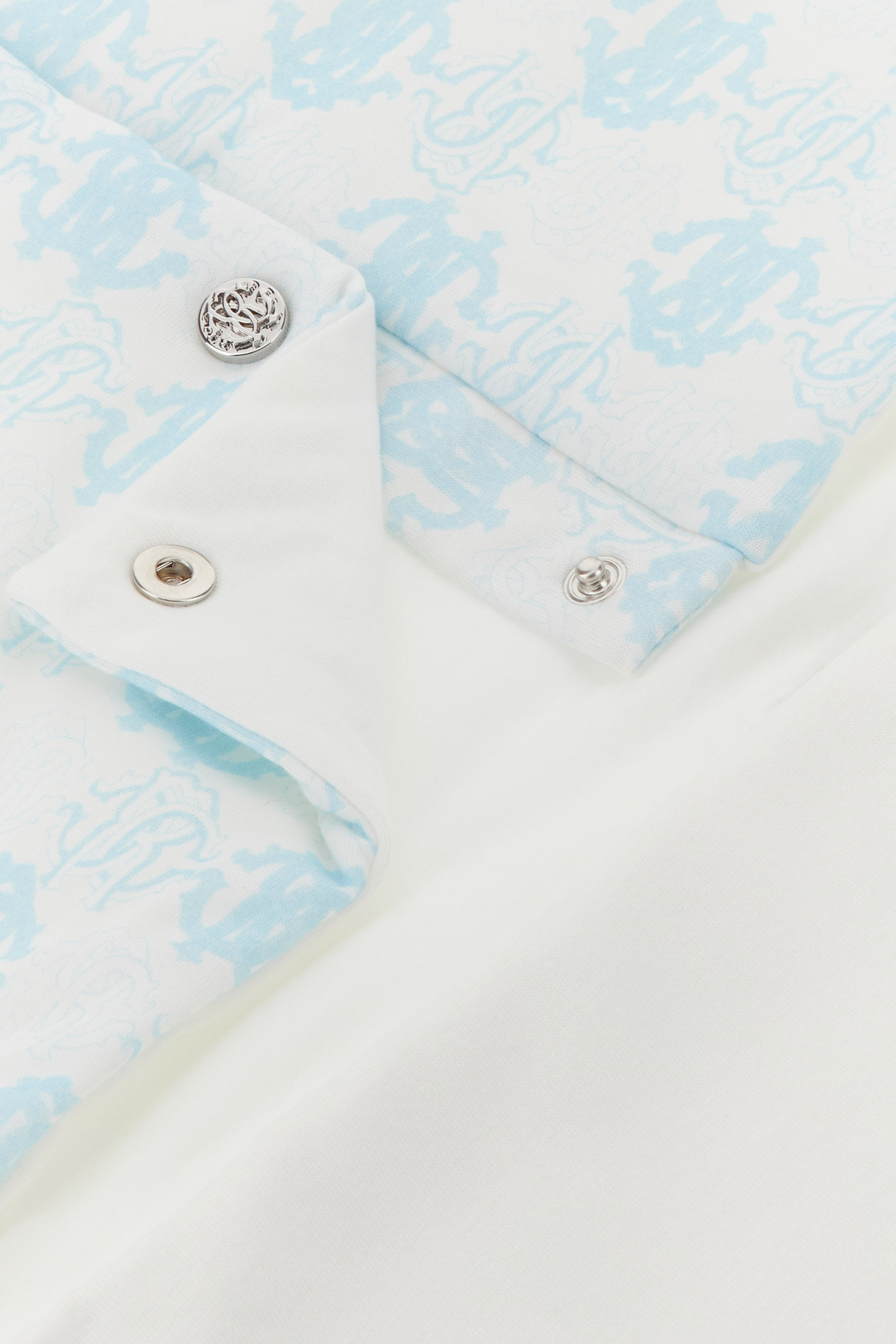Roberto Cavalli Sleeping Bag With Rc Monogram In Light Blue