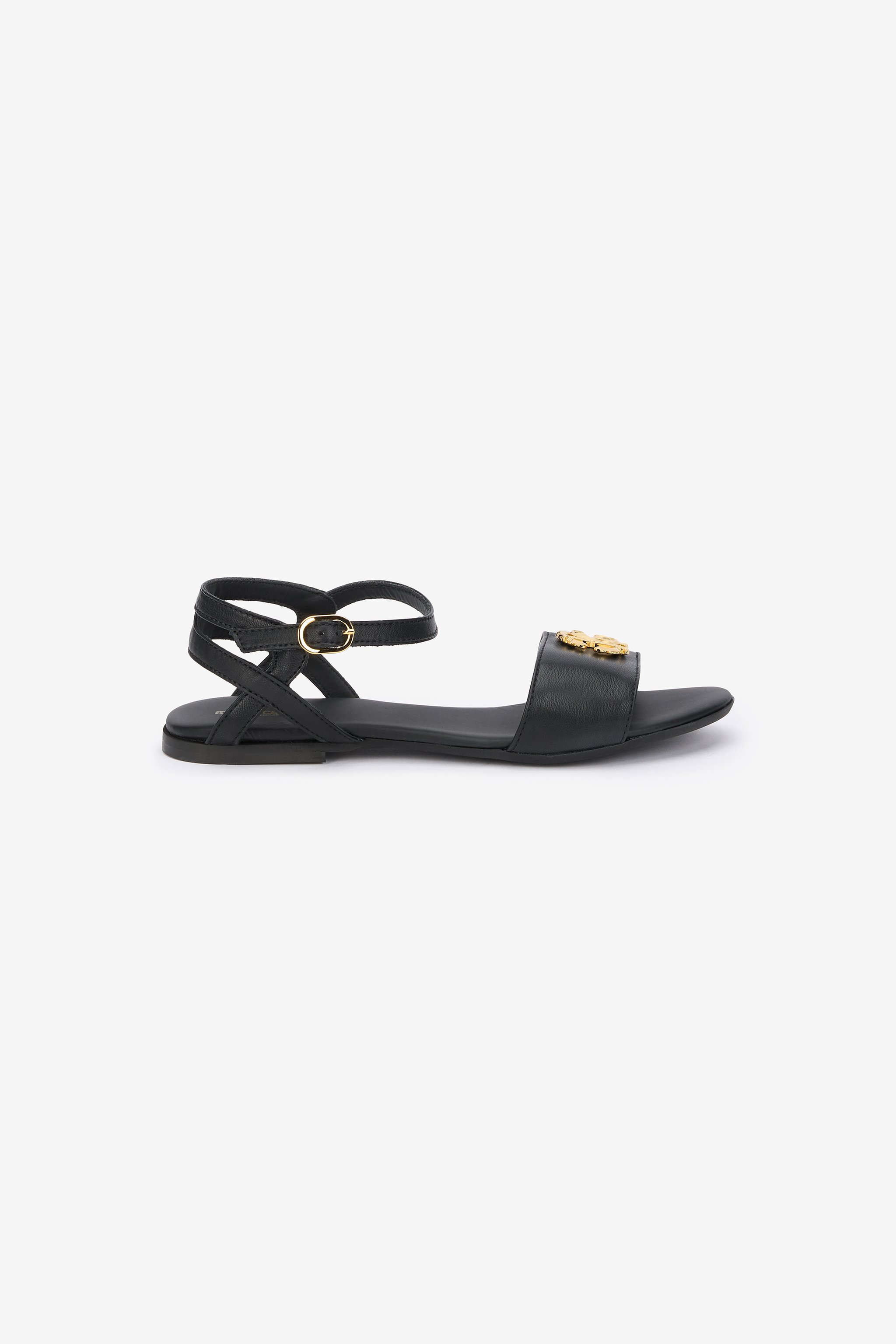 Black Sandal With Monogram RC