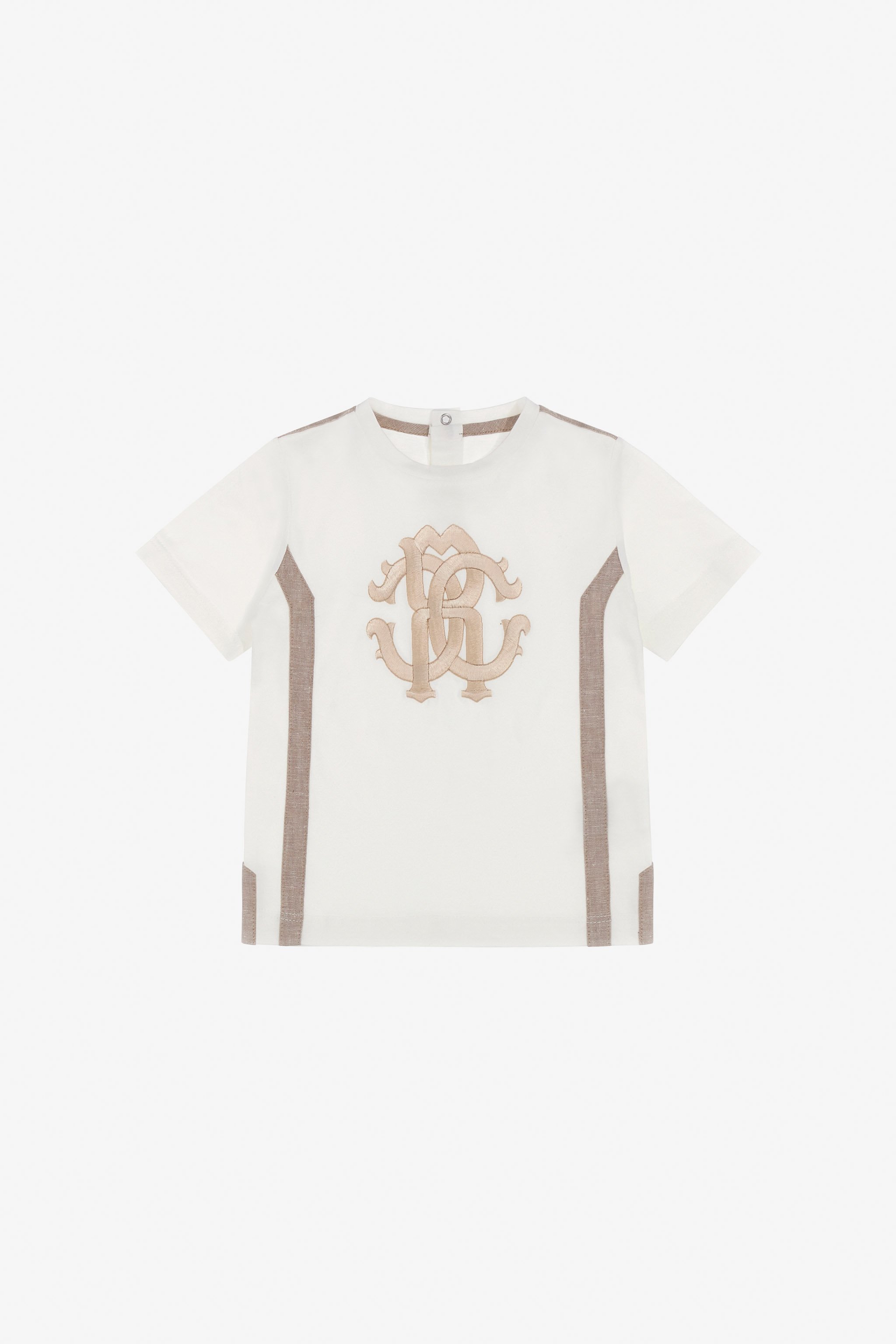 Roberto Cavalli Rc Monogram T-shirt In White