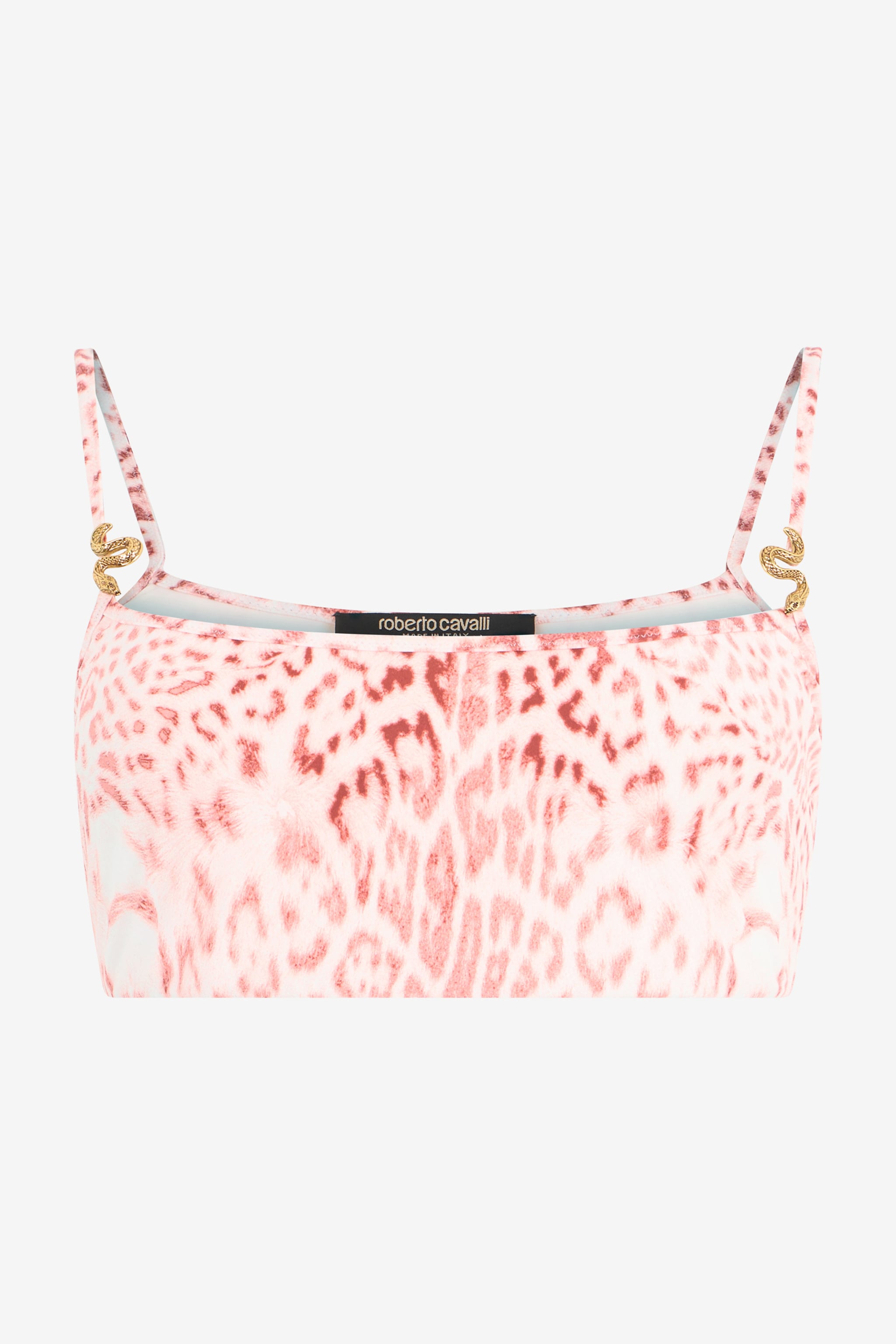 Roberto Cavalli Jaguar Pink Print Top