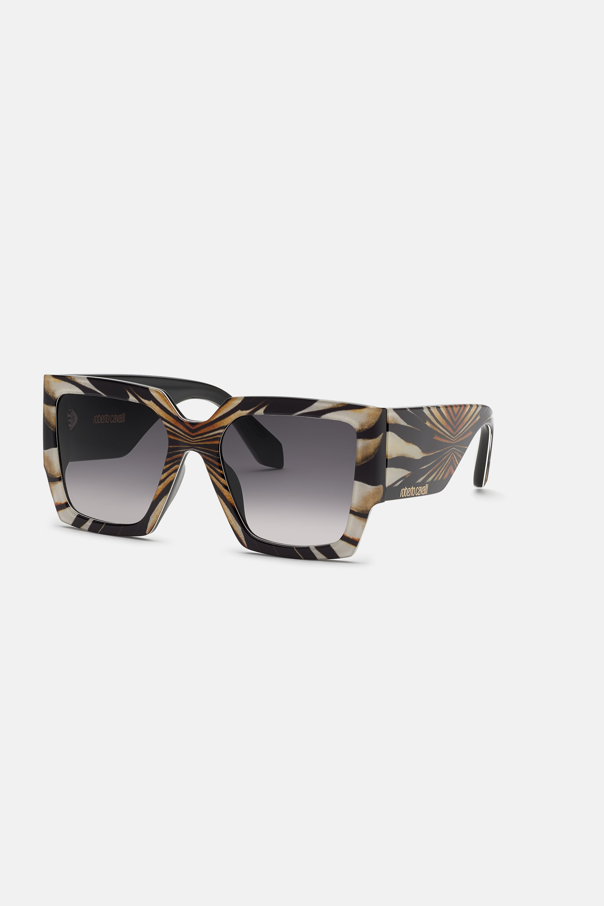 Roberto Cavalli Women's Gold/Black Sunglasses Ray Of Collection - Eyewear Black