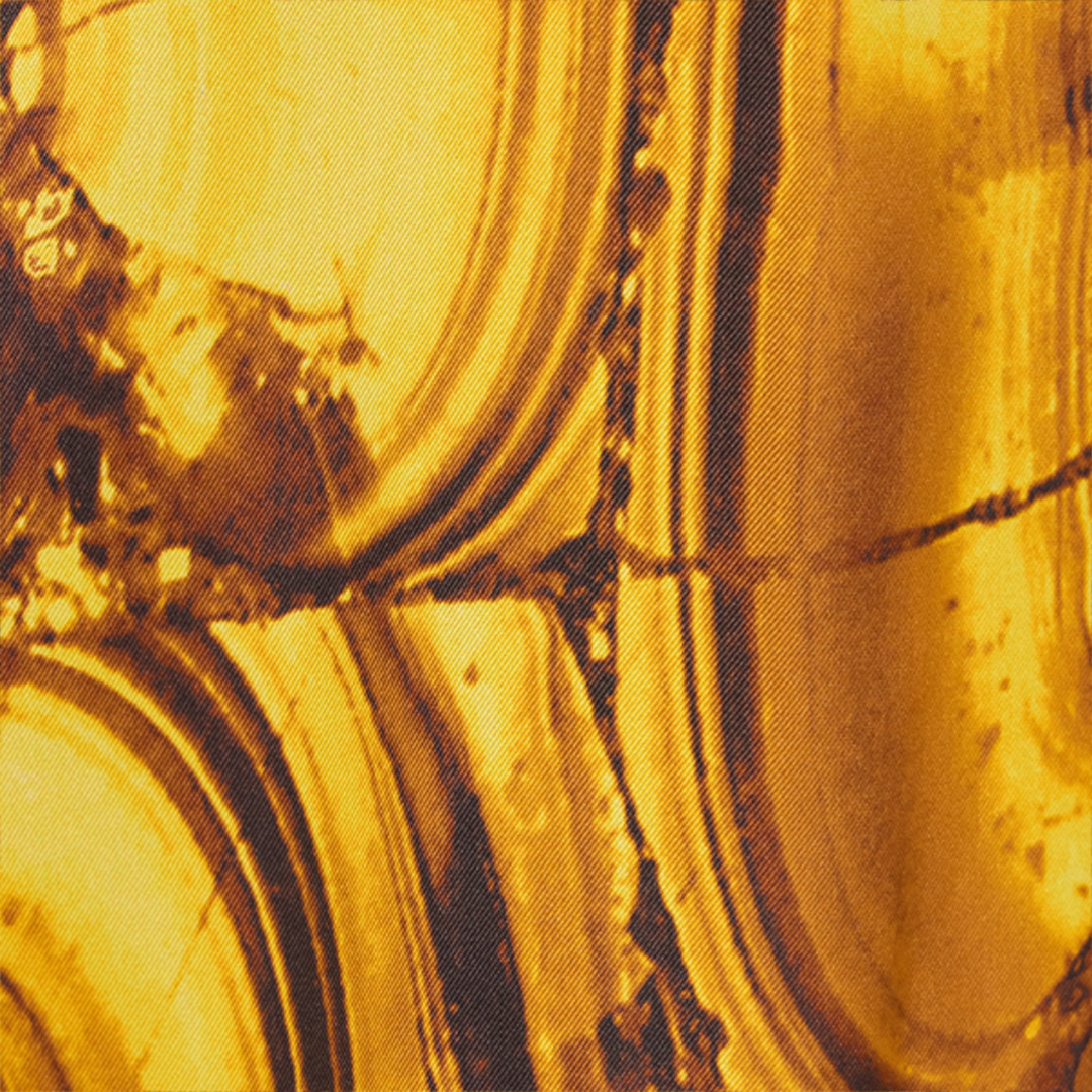 Tigereye Print Silk Shirt