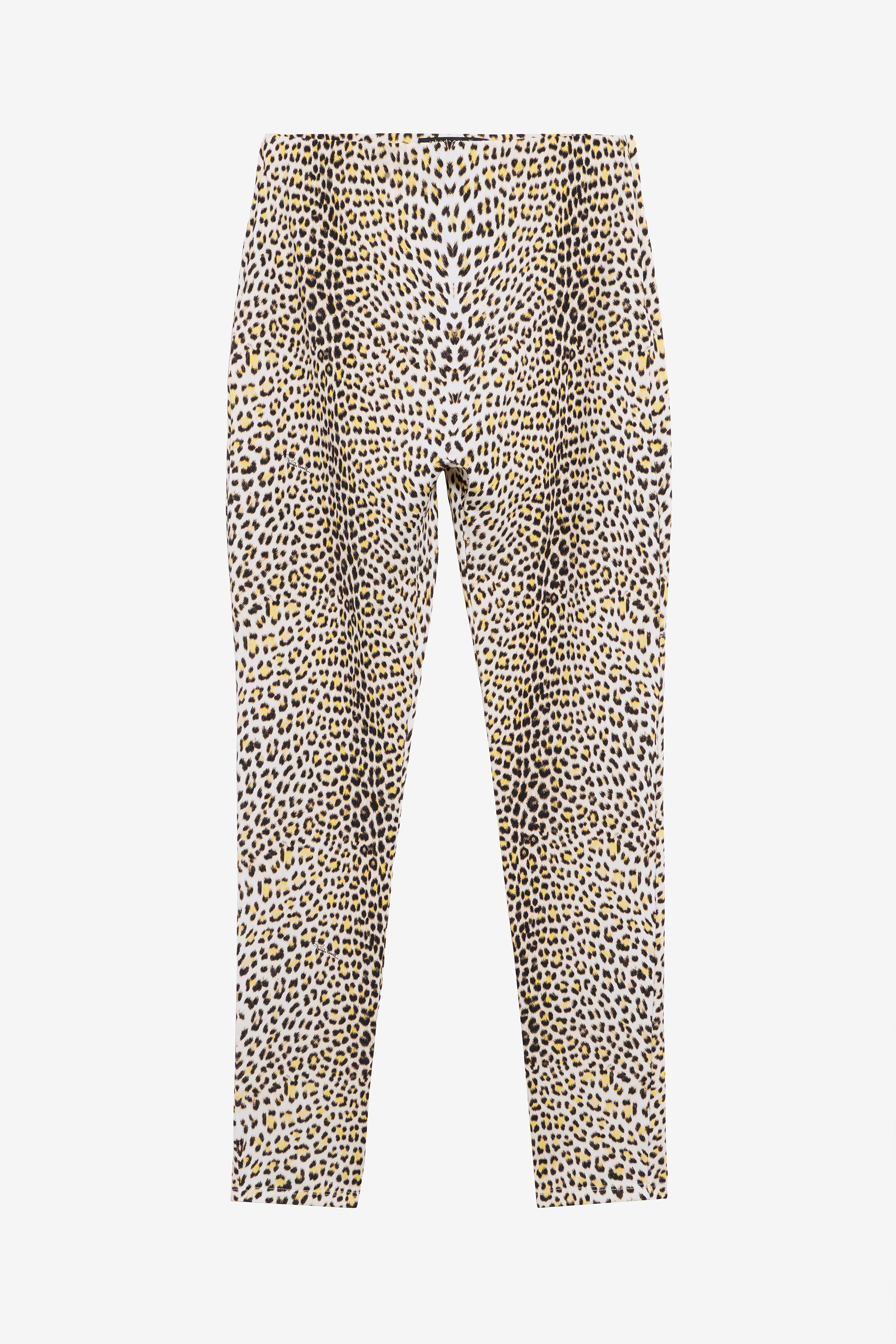 Roberto Cavalli Women's Yellow/Black Jaguar Print Trousers - Trousers & Shorts