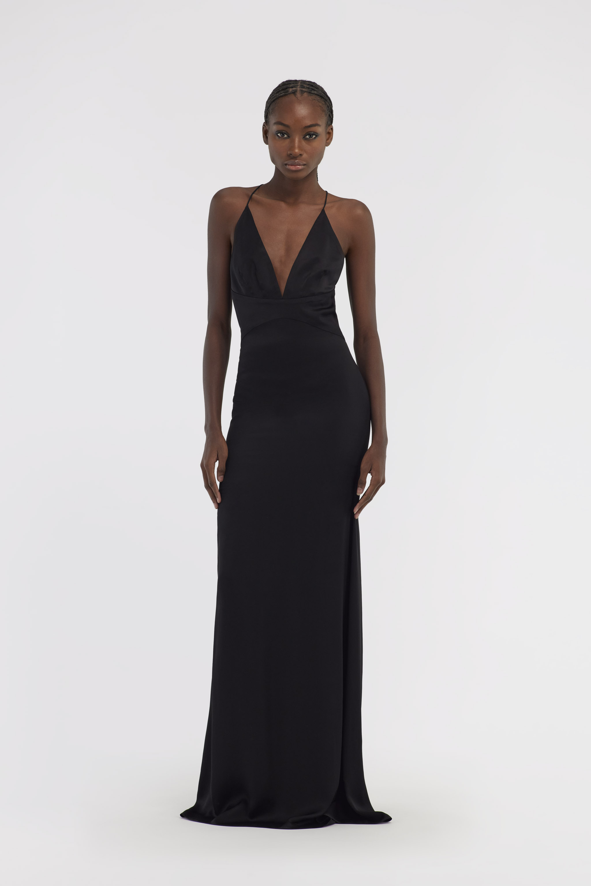 Roberto Cavalli Slip Dress With Rc In Black