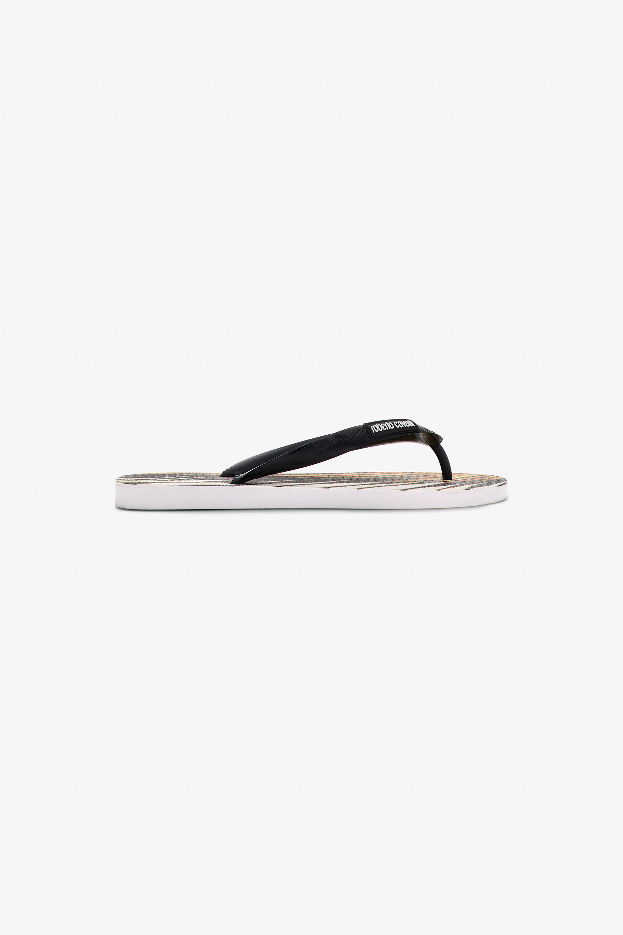 Roberto Cavalli Ray Of Gold Flip Flops In Gold
