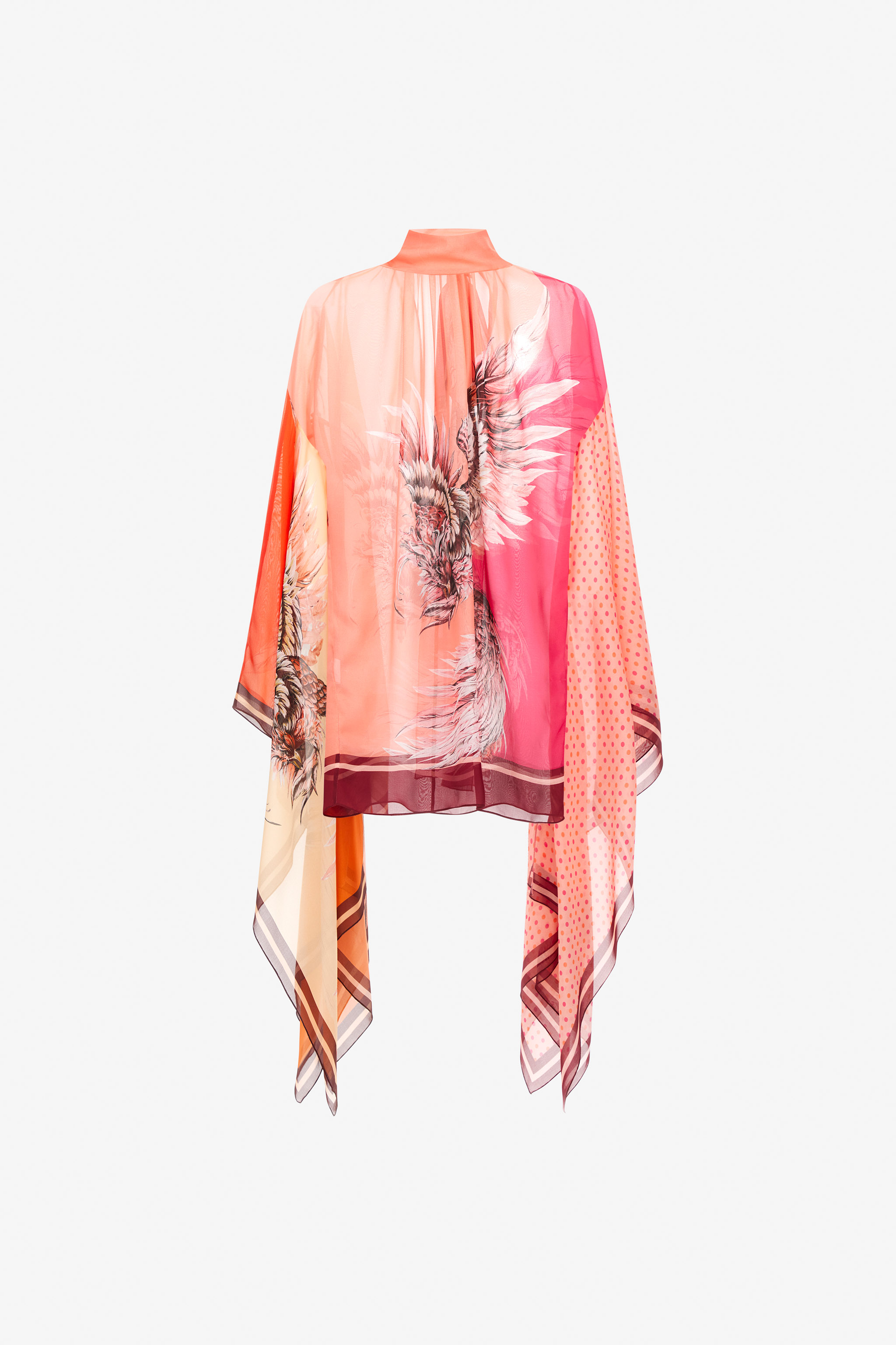 ROBERTO CAVALLI BIRD PATCHWORK PRINT SHIRT