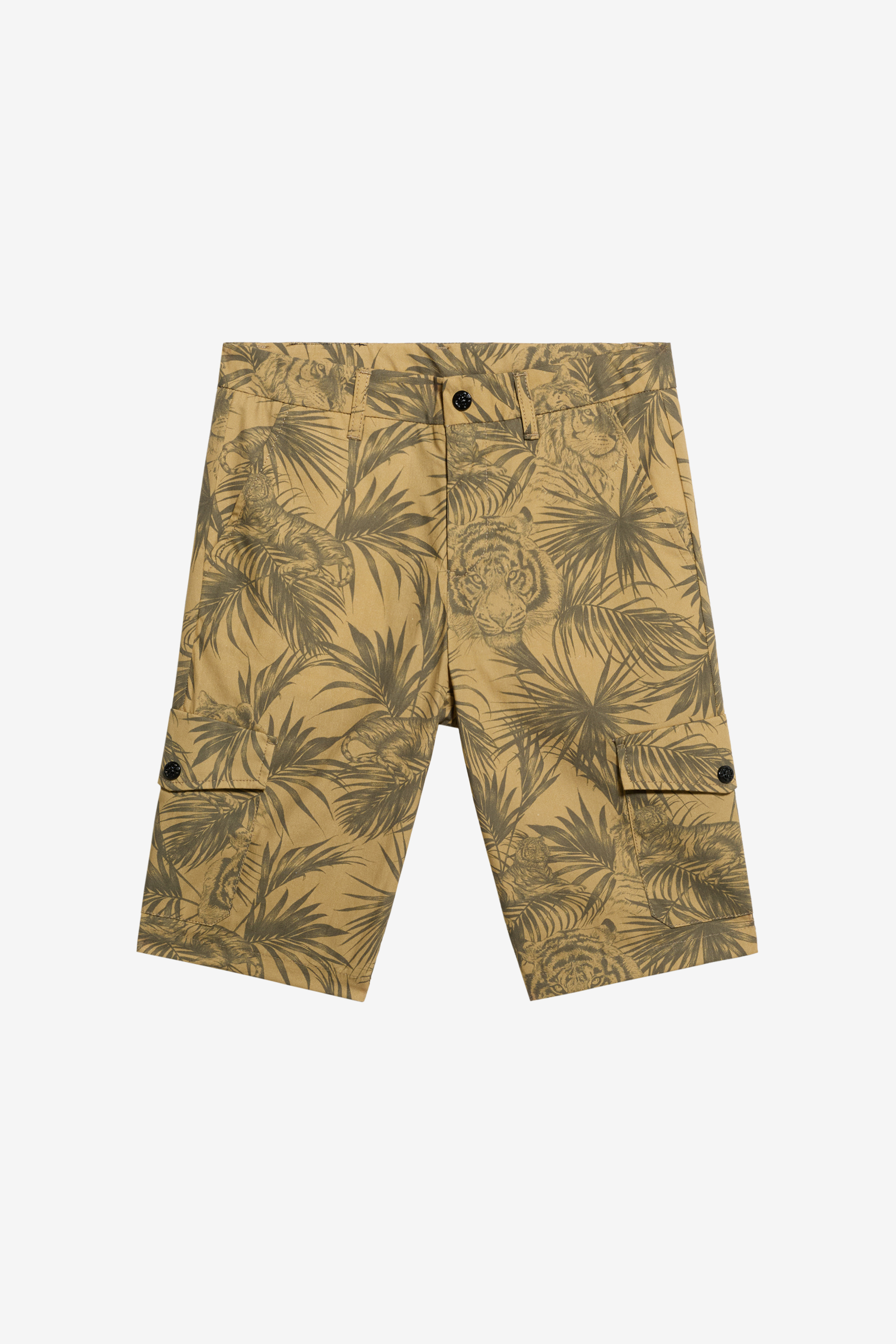 Roberto Cavalli Boys Jungle Print Trousers - Ready To Wear Khaky