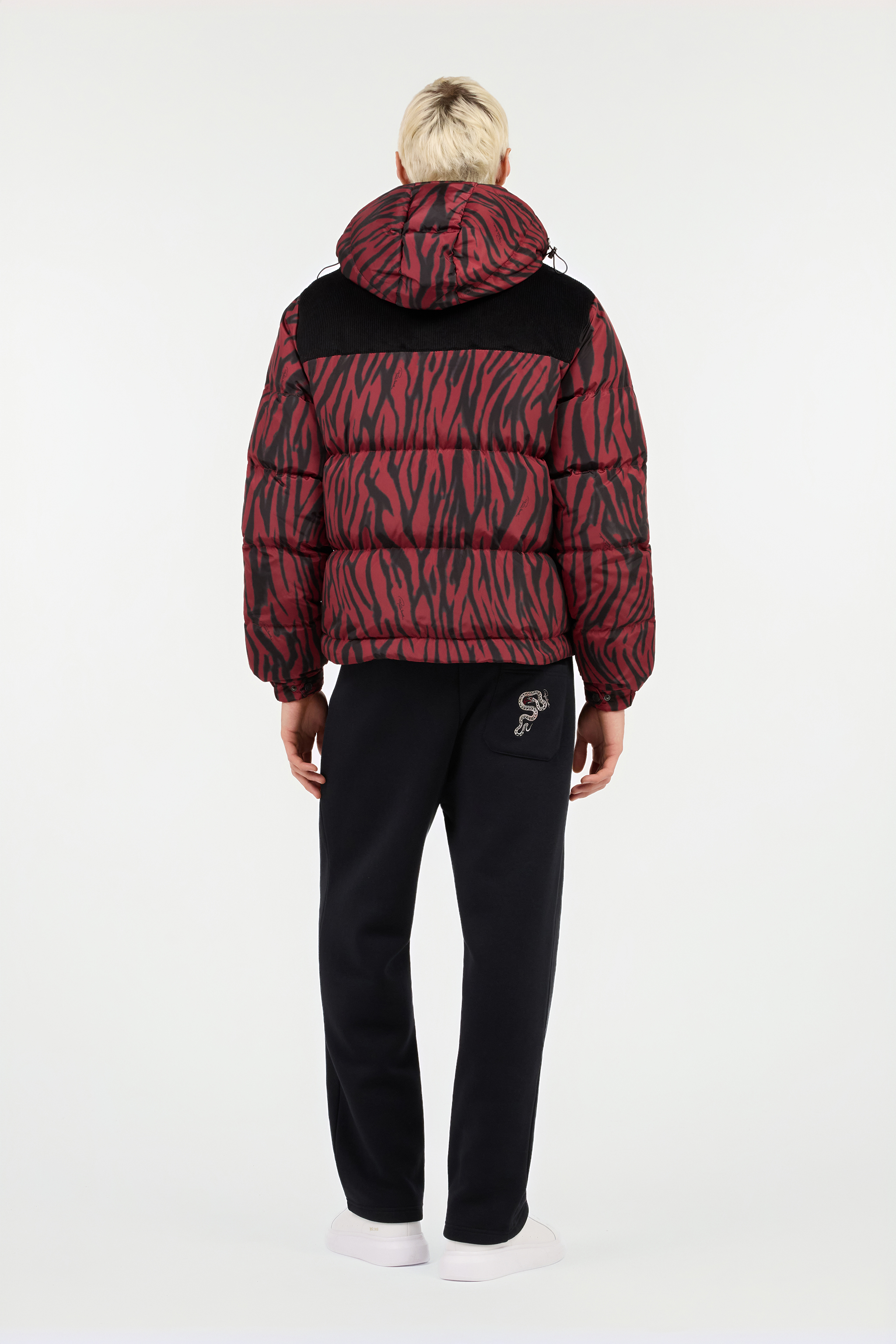 Zebra Print Down Jacket