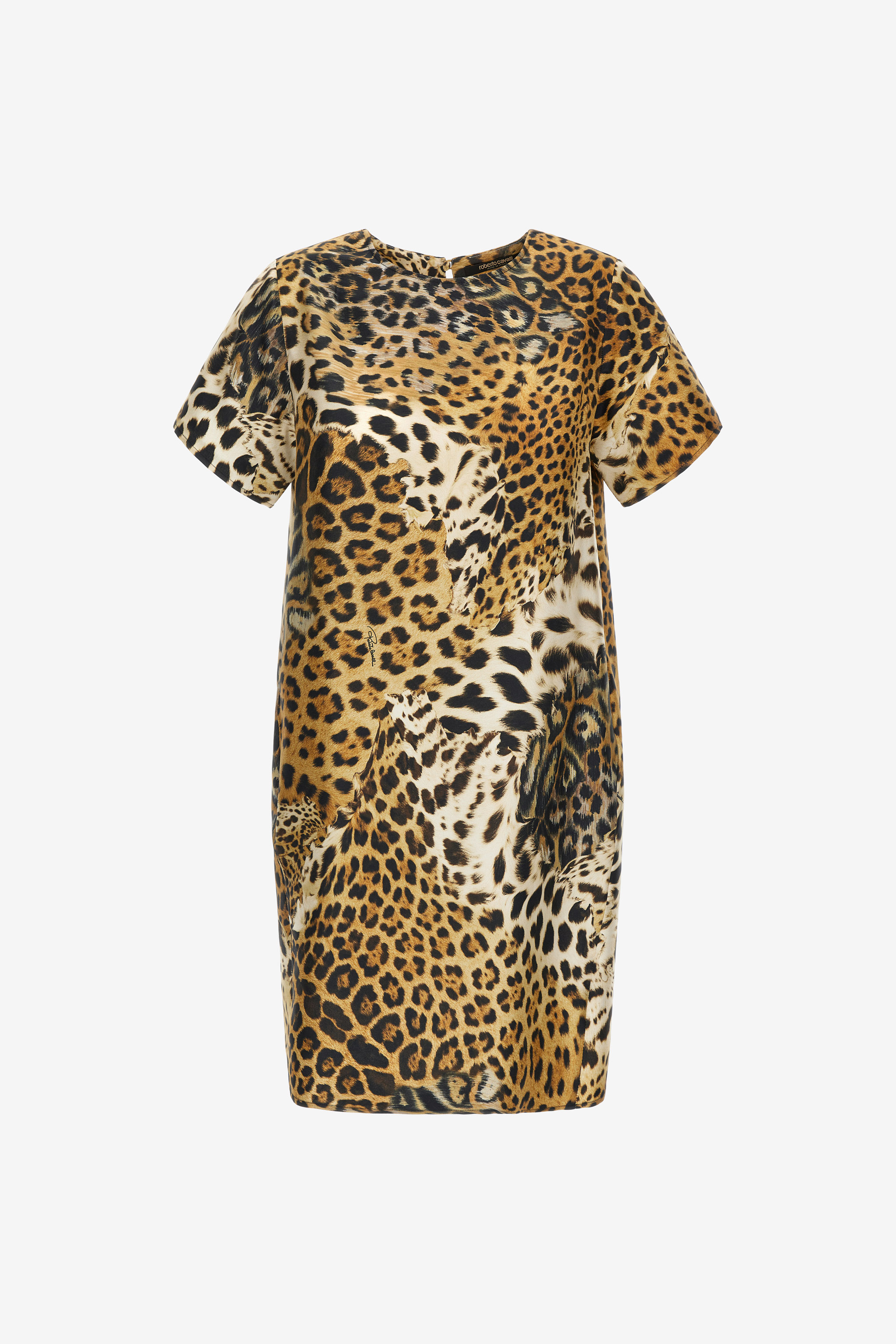 Roberto Cavalli Women's Light/Brown Jaguar Skin Print Dress - Dresses