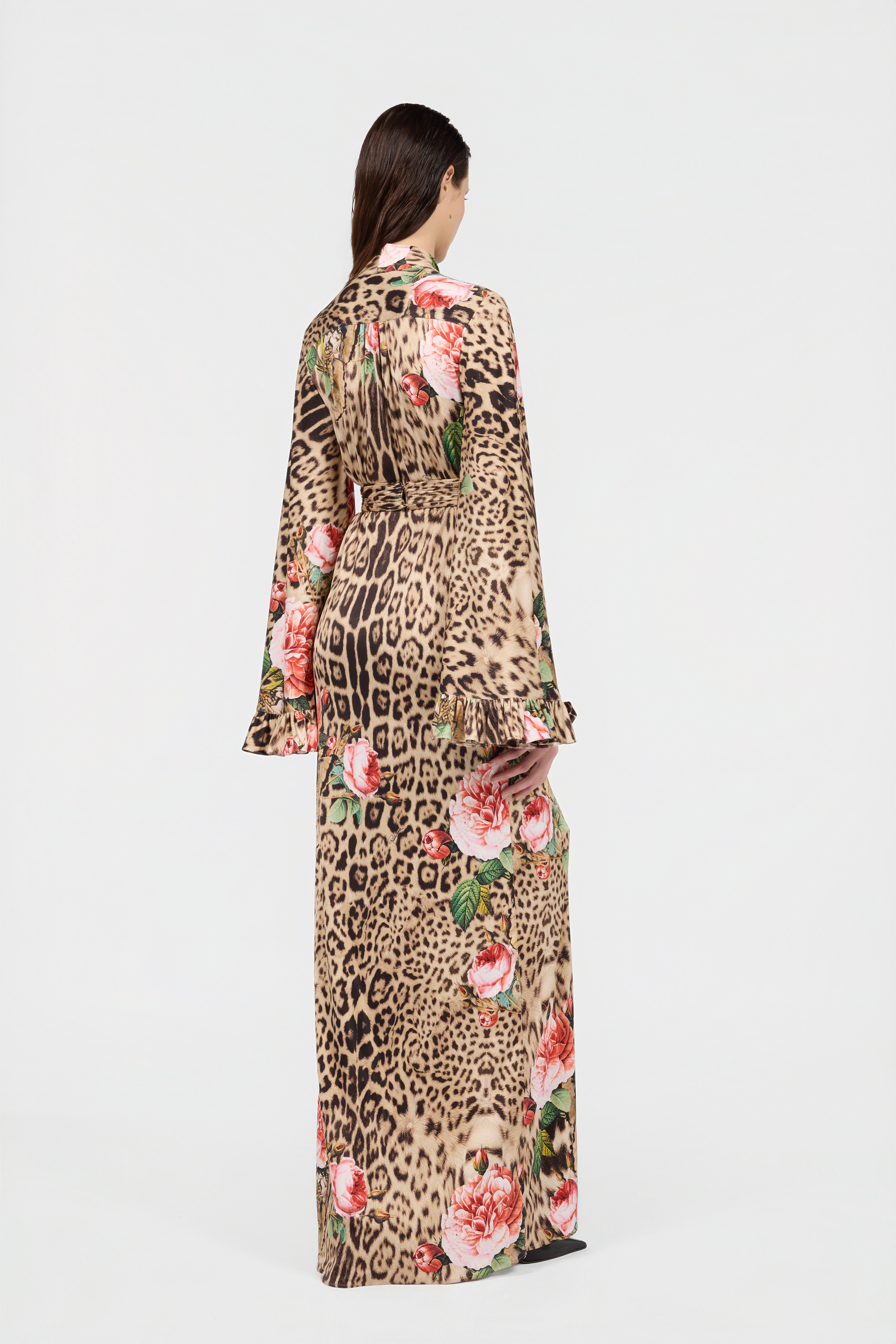 Roberto Cavalli Jaguar Roses Print Dress | Thumbnail 3 Roberto Cavalli Jaguar Roses Print Dress | Thumbnail 3