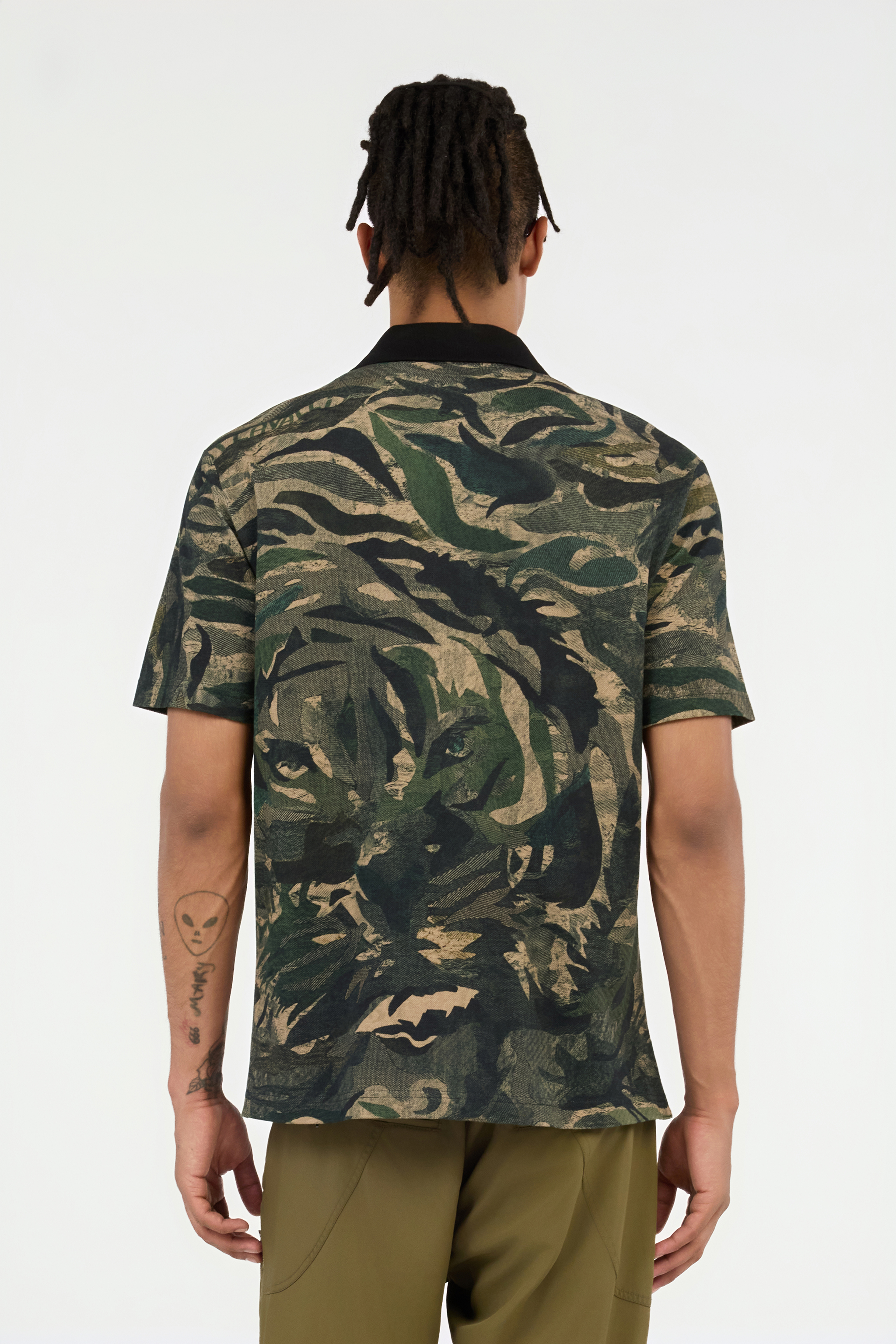 Tiger Camu Print Polo