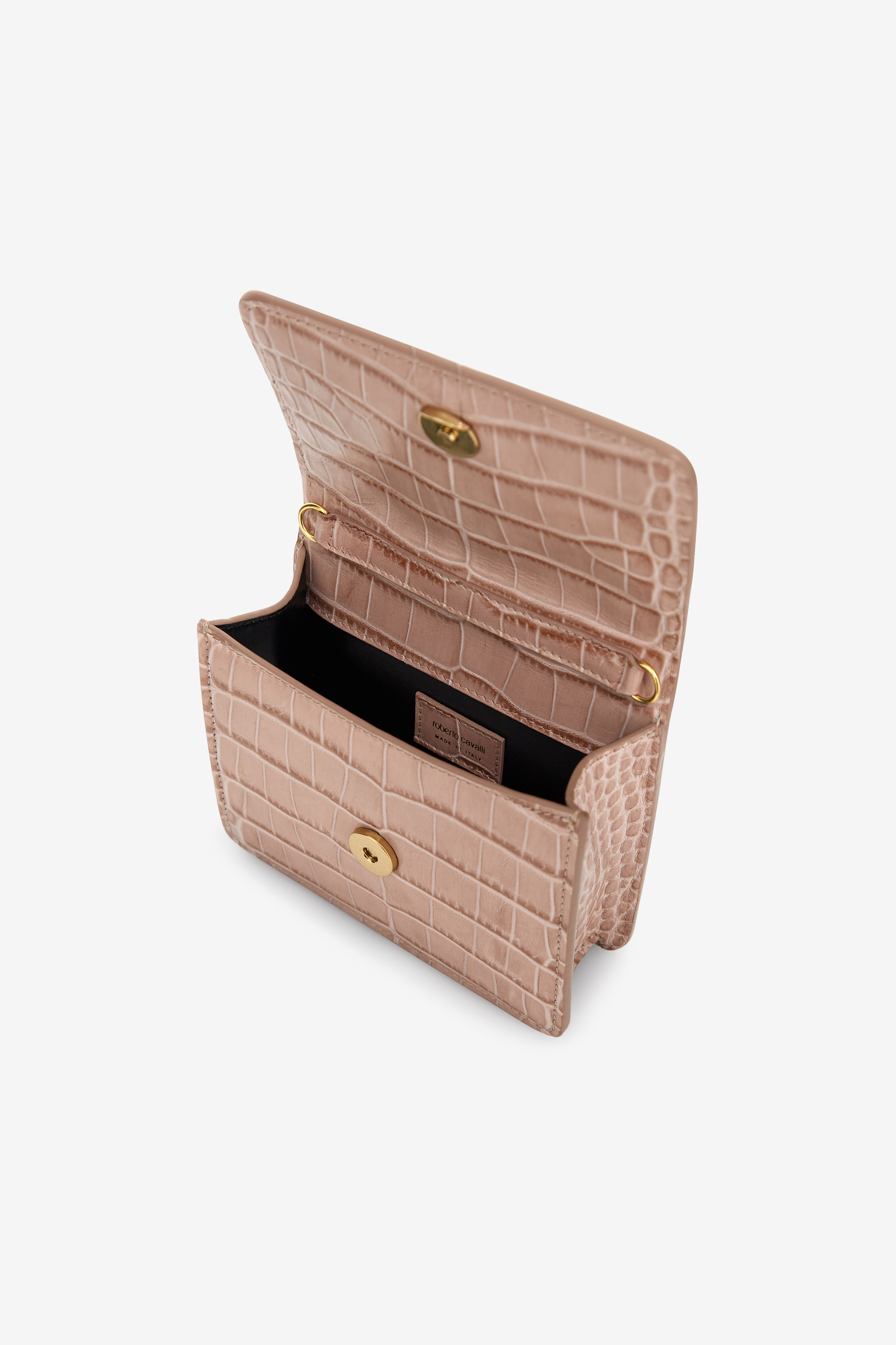 Roberto Cavalli Small Roar Bag In Pink