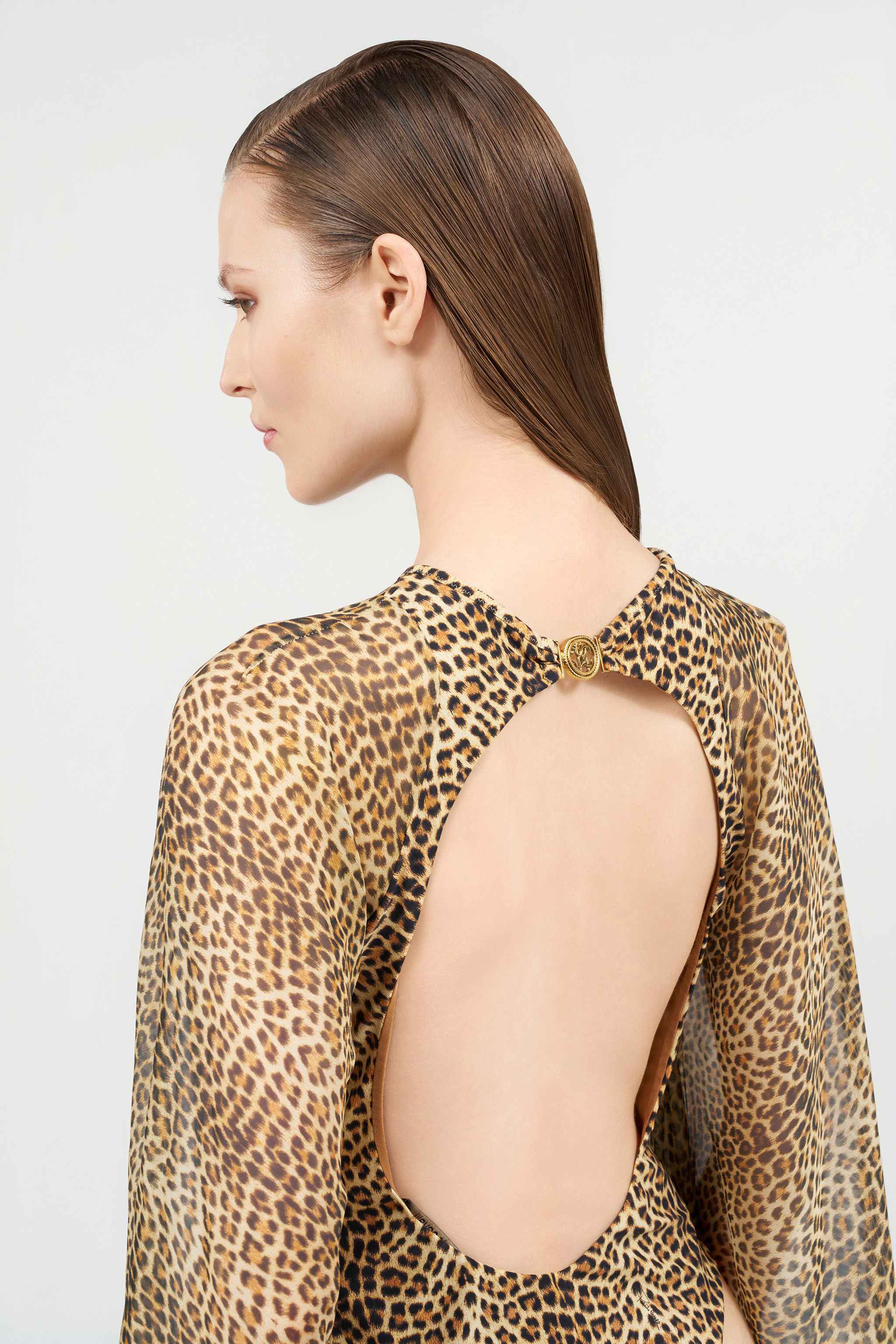 Roberto Cavalli Baby Jaguar Print One-piece Swimsuit In Multi