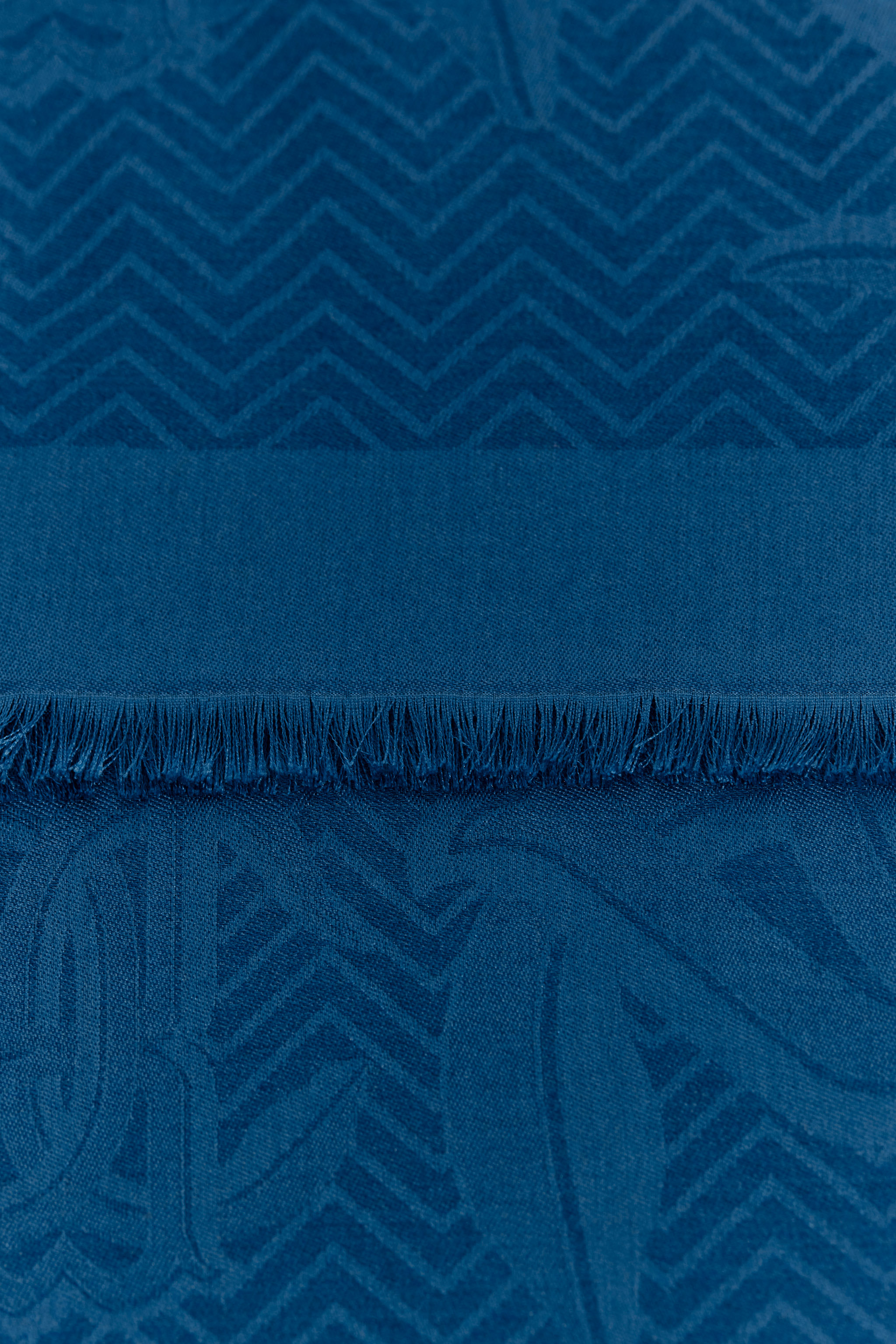 ROBERTO CAVALLI JACQUARD SHAWL WITH MIRROR SNAKE MONOGRAM