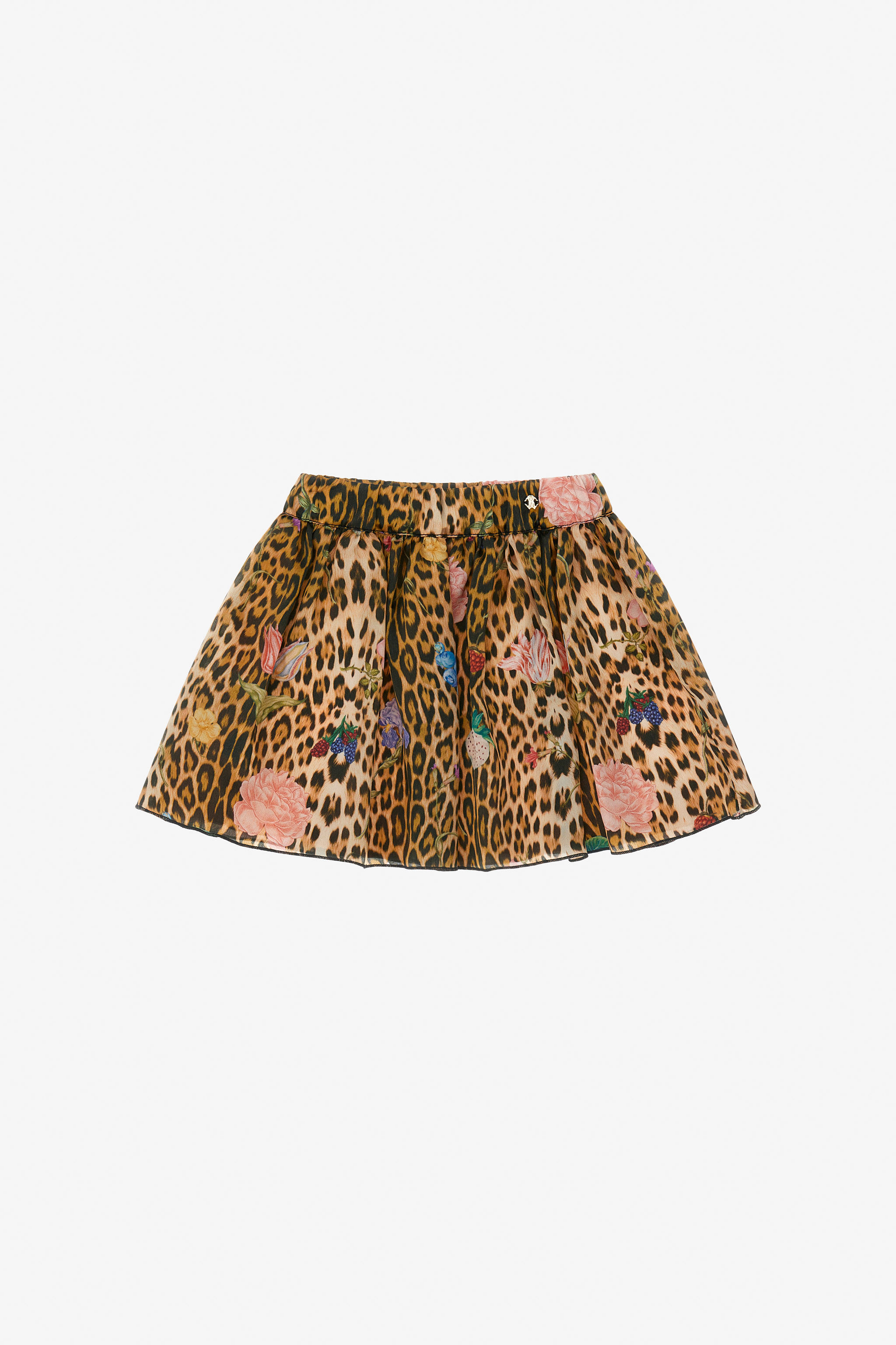 Shop Roberto Cavalli Leopard Print Skirt In Light Brown