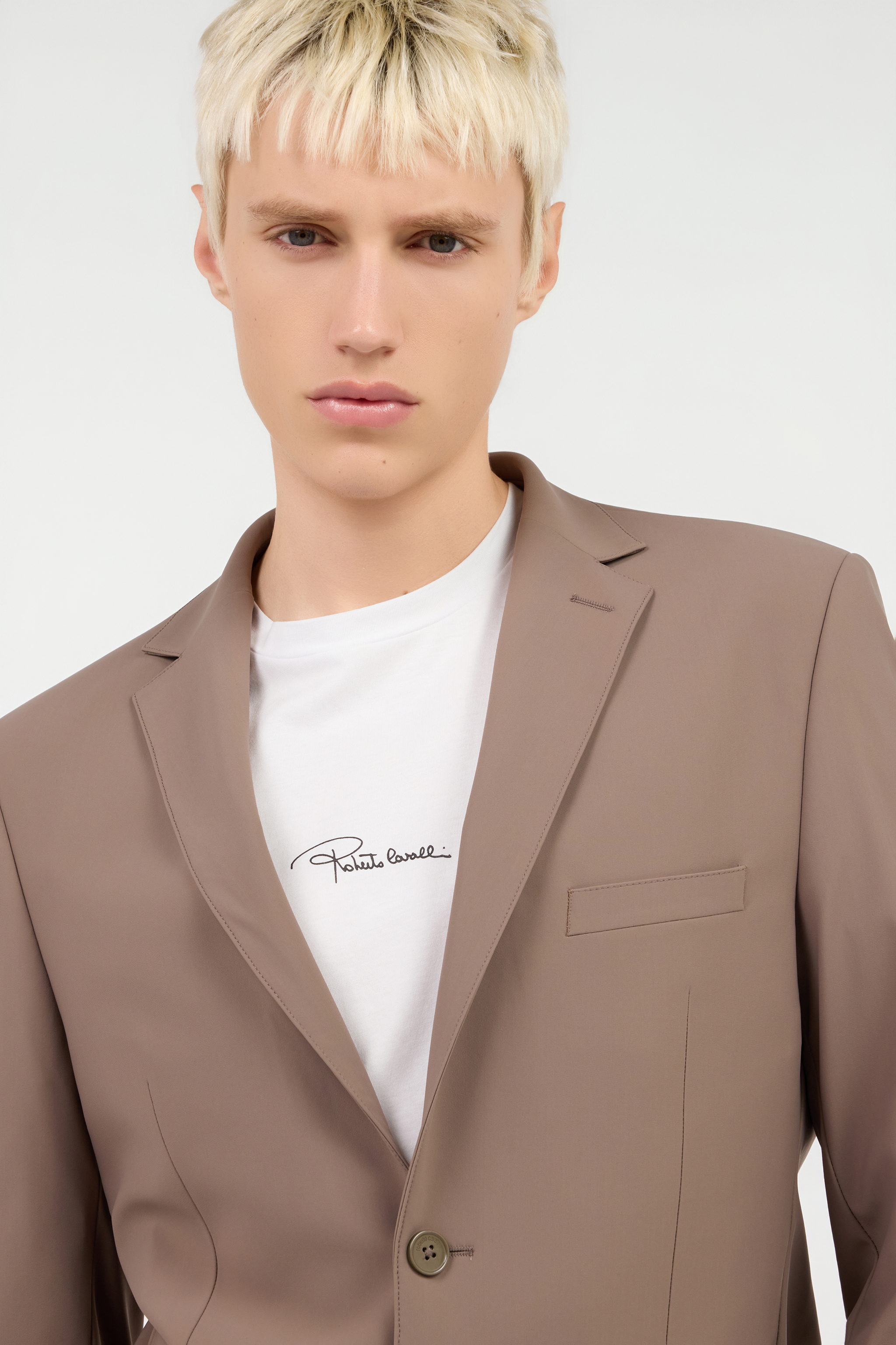 Taupe Single-Breasted Suit