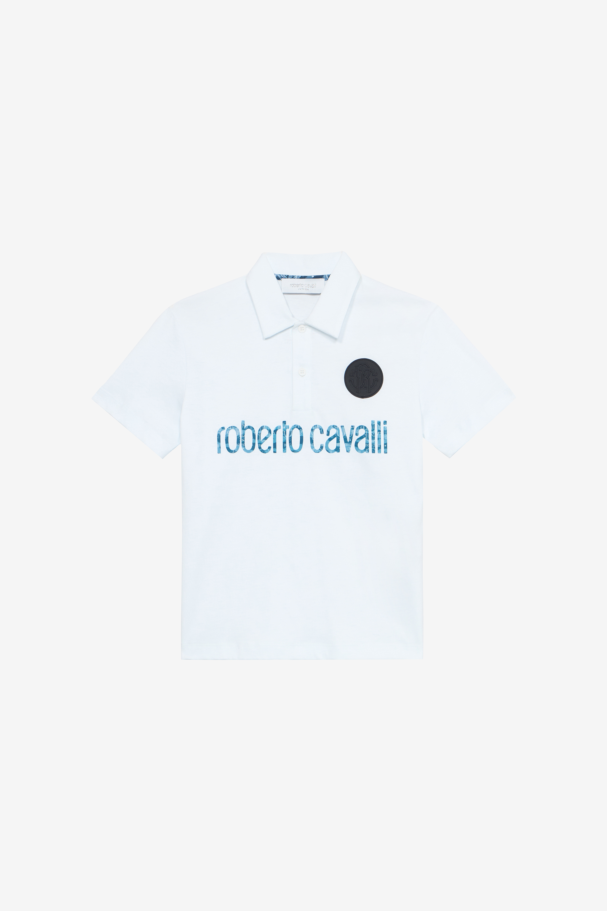 Polo-Shirt With Lettering And Patch