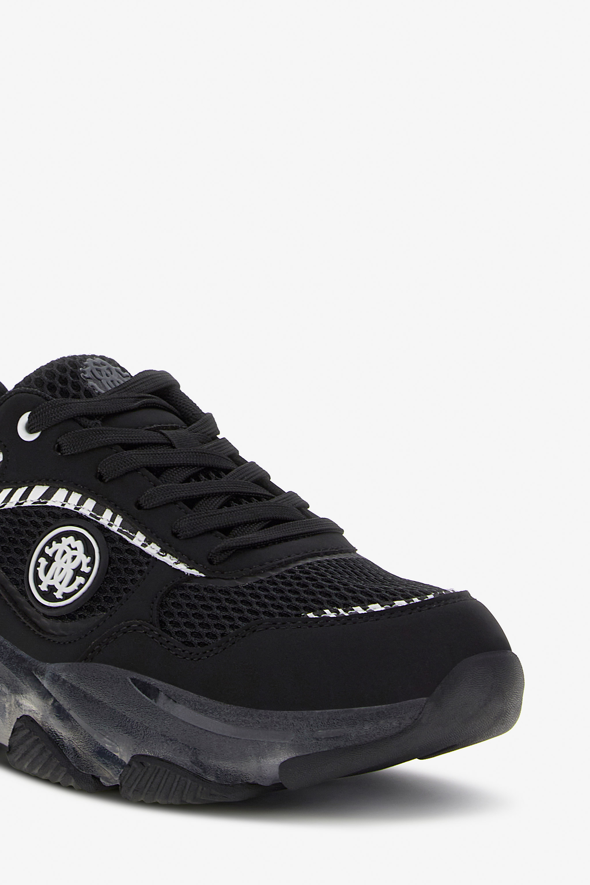 Roberto Cavalli Rc Logo Sneakers In Black