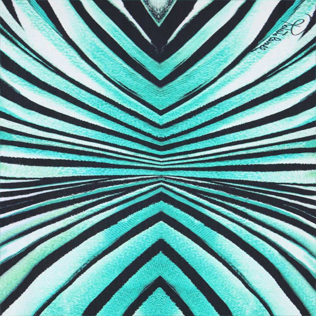 Roberto Cavalli Ray Of Sea Print Trikini