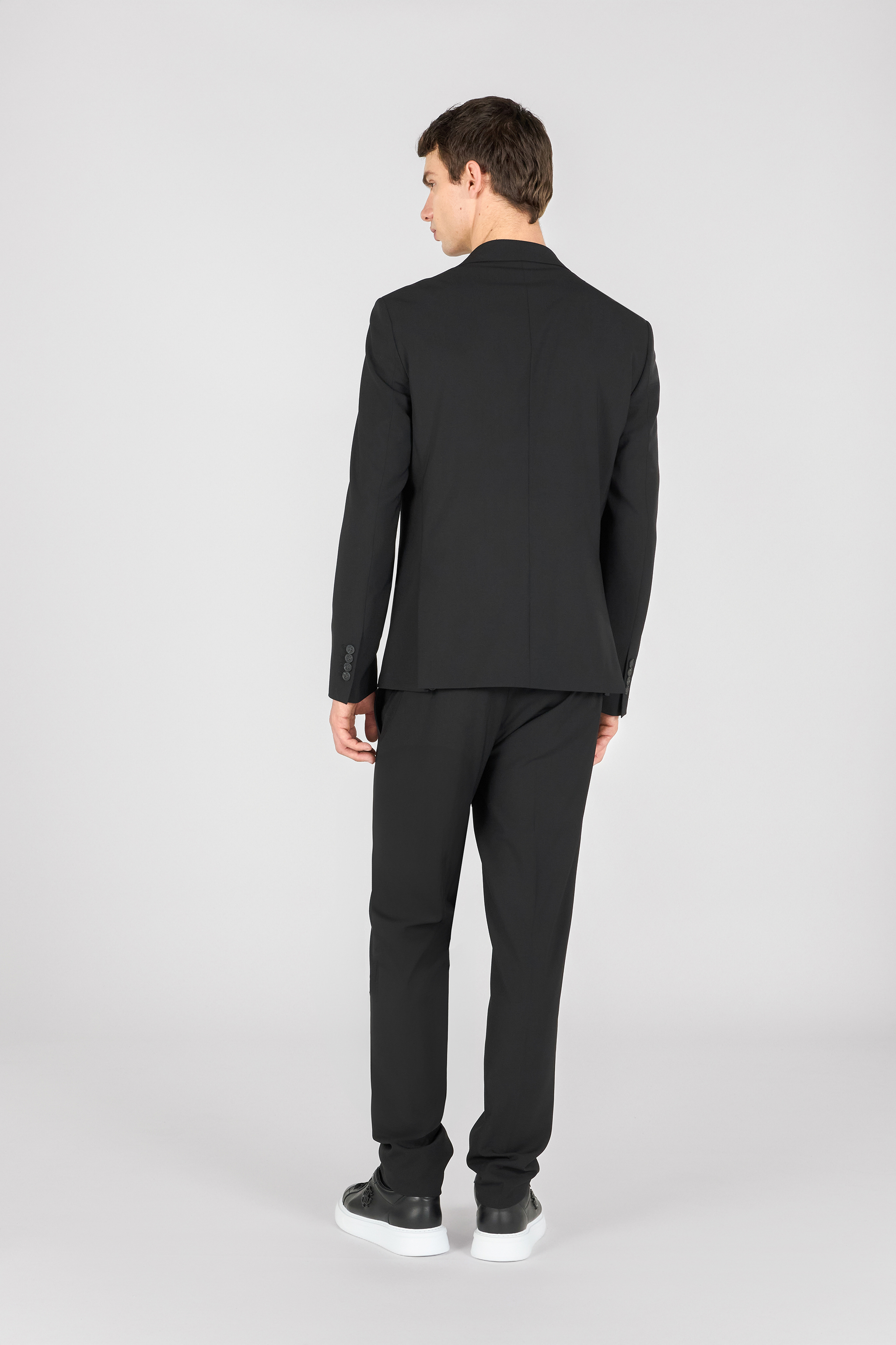 Roberto Cavalli Two-button Suit Jacket In Black