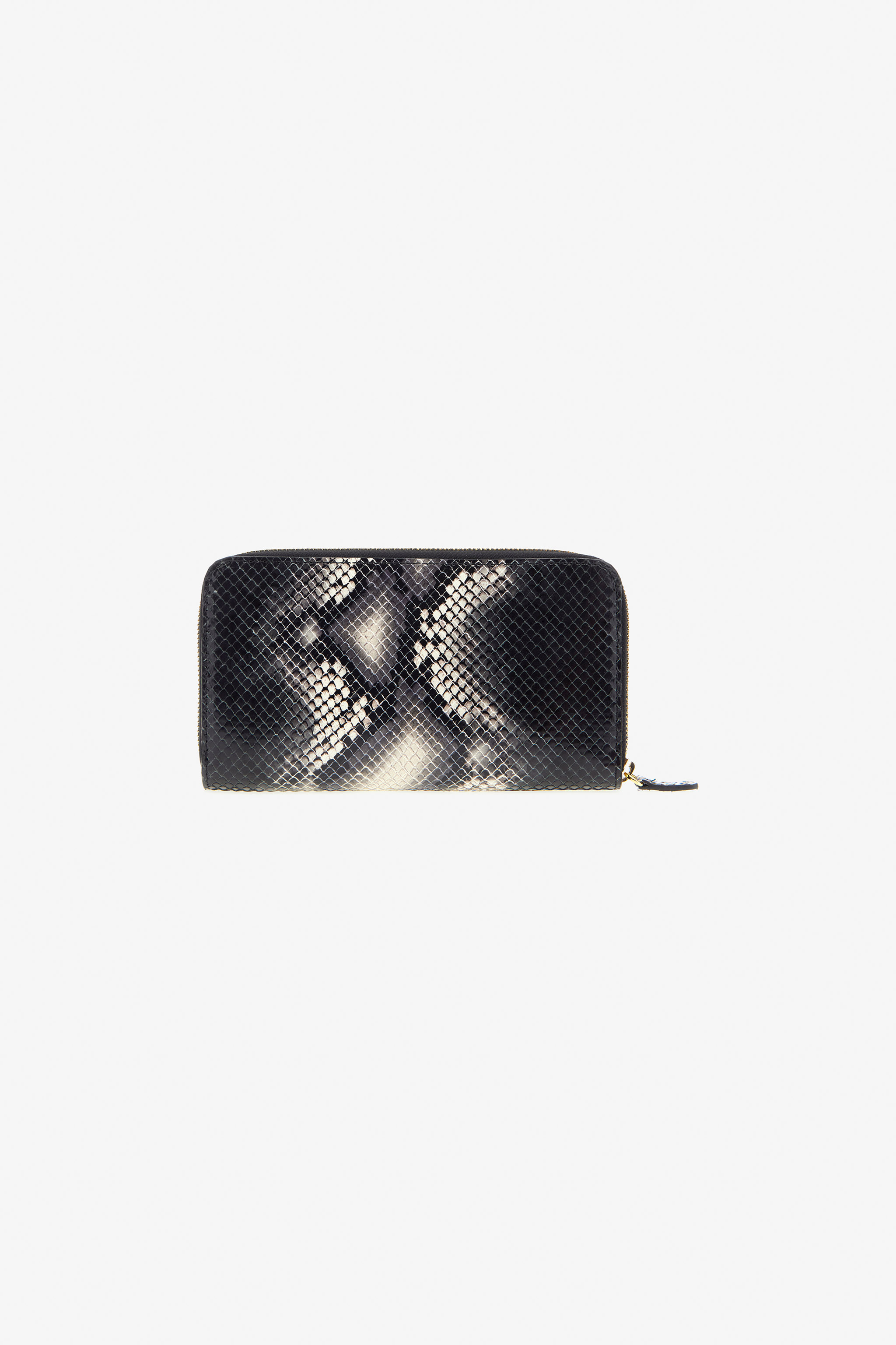 Roberto Cavalli Logo-print Leather Wallet In Black