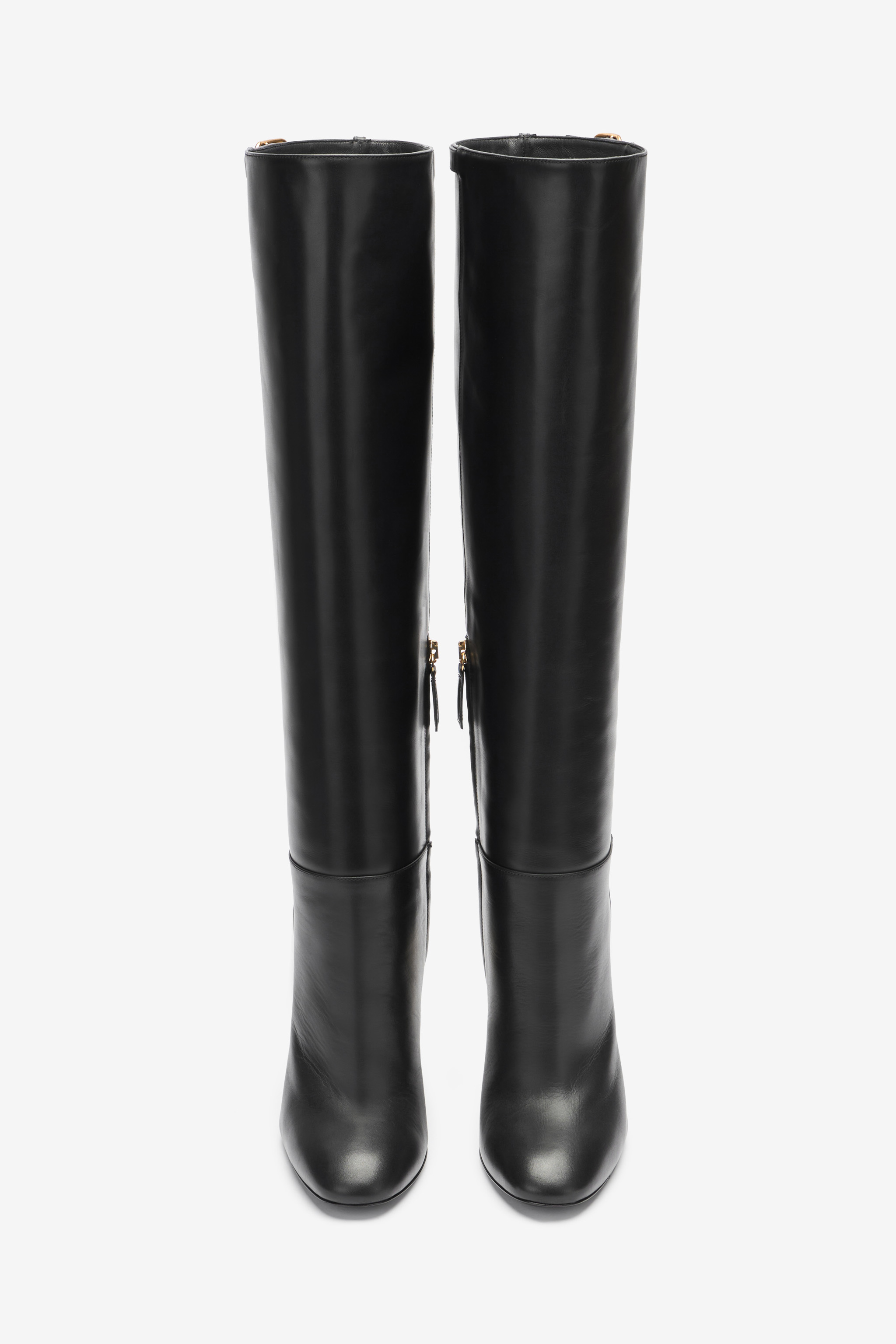 Roberto Cavalli Fang Heel Boots In Black
