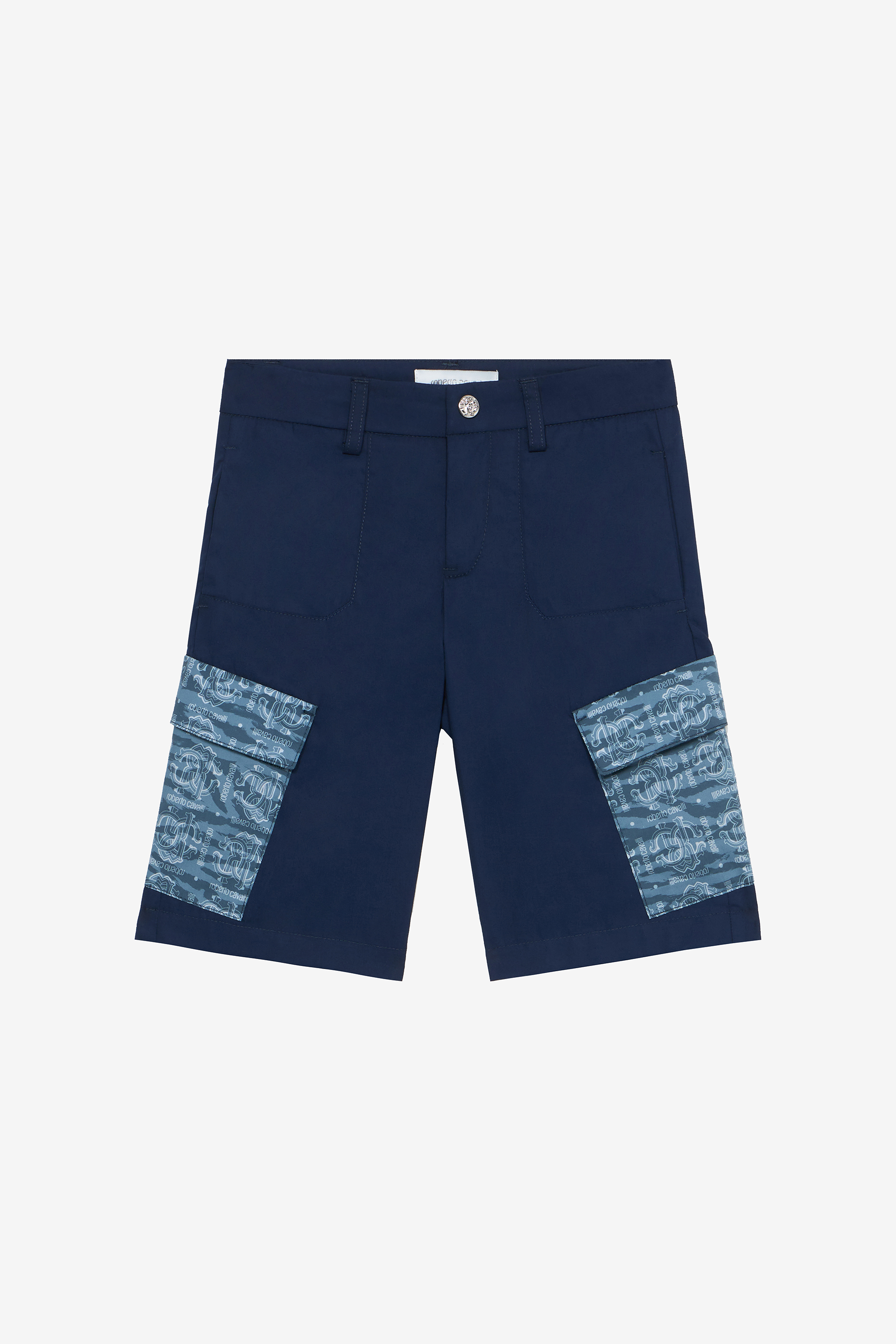 Roberto Cavalli Boys Dark/Blue Shorts With Contrasting Pockets - S (4-16Y)