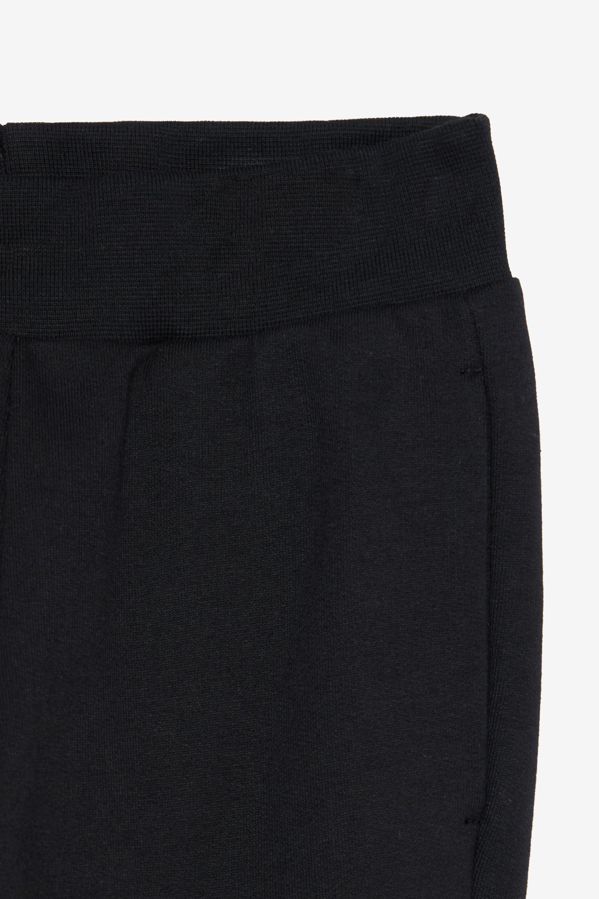 Black Track Pants with Logo Print