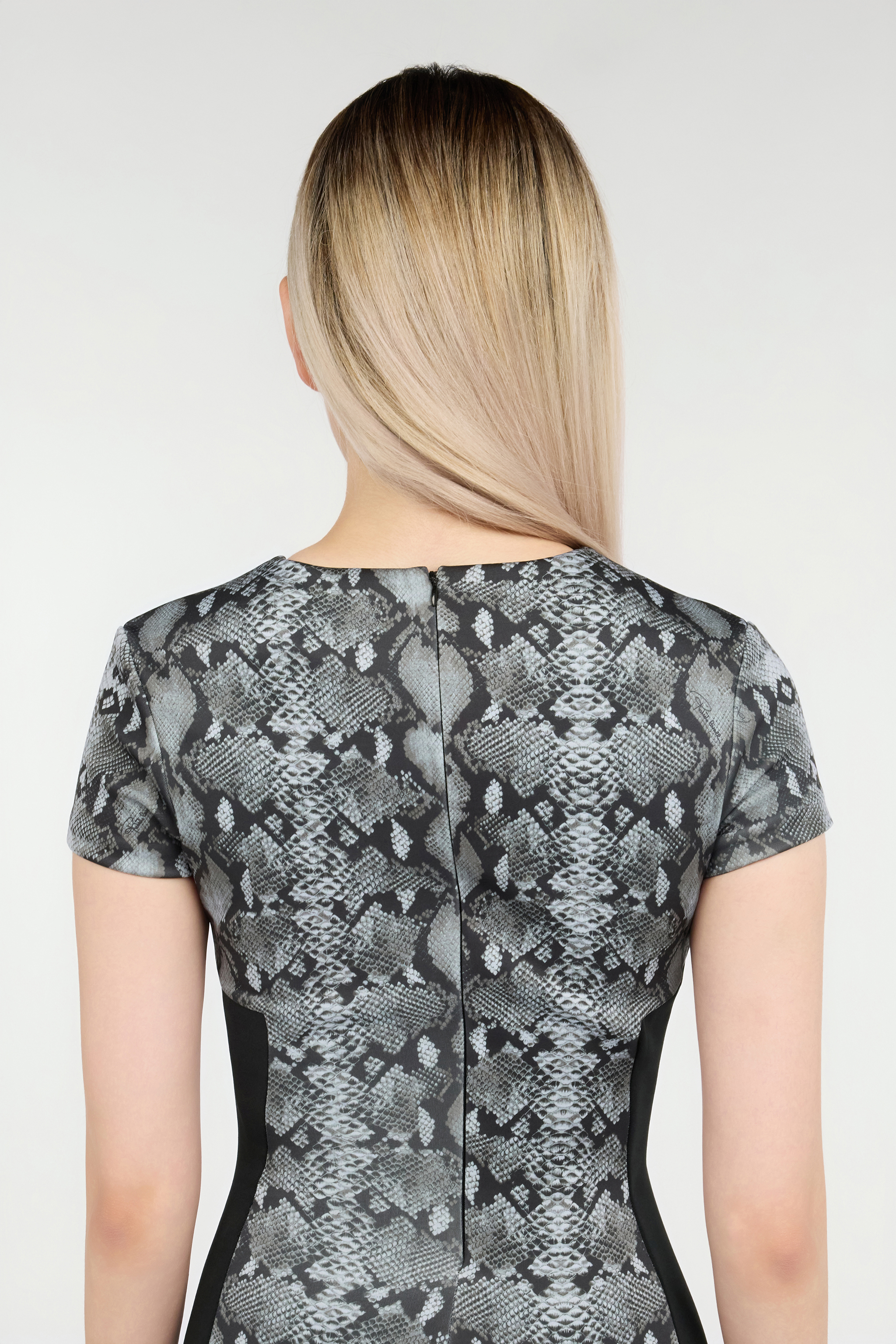 Snake Print Midi Dress