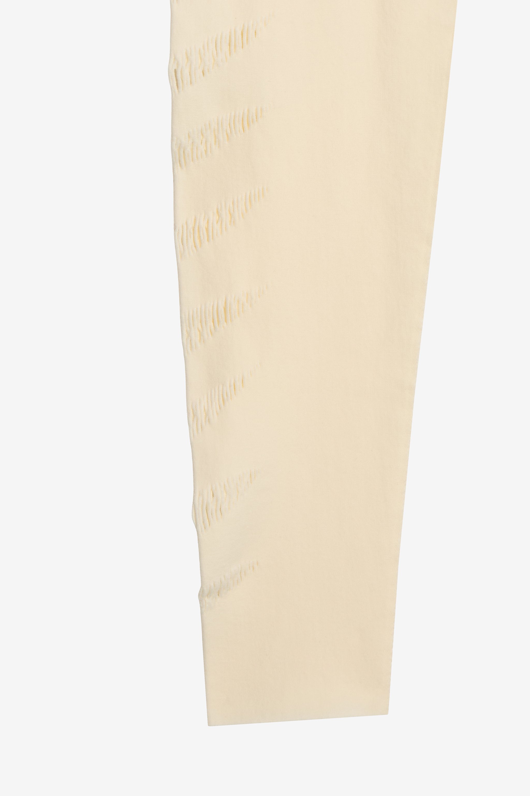 White Cut-Out Leggings