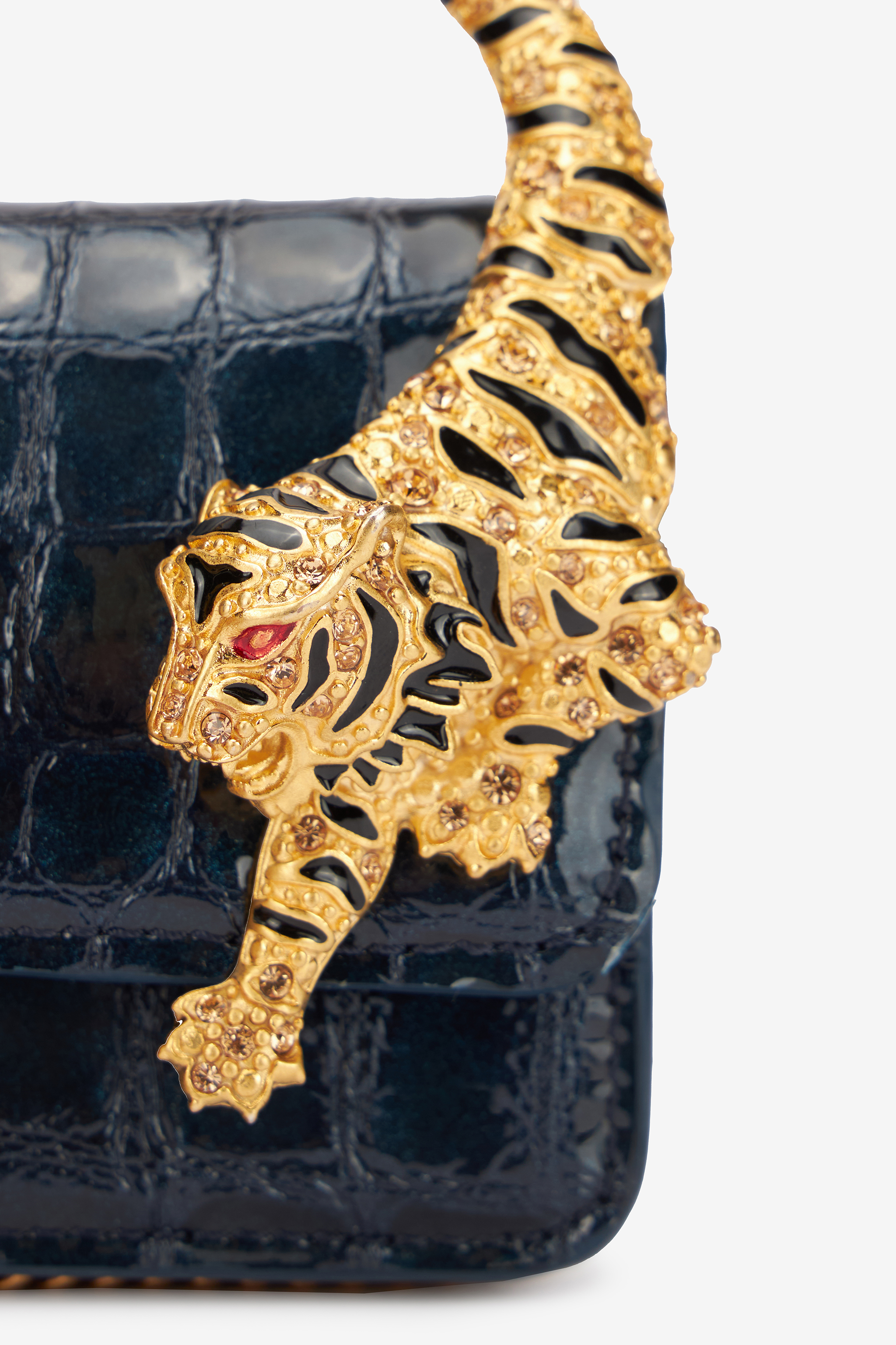 ROBERTO CAVALLI ROAR HANDYHÜLLE MIT KROKO-EFFEKT