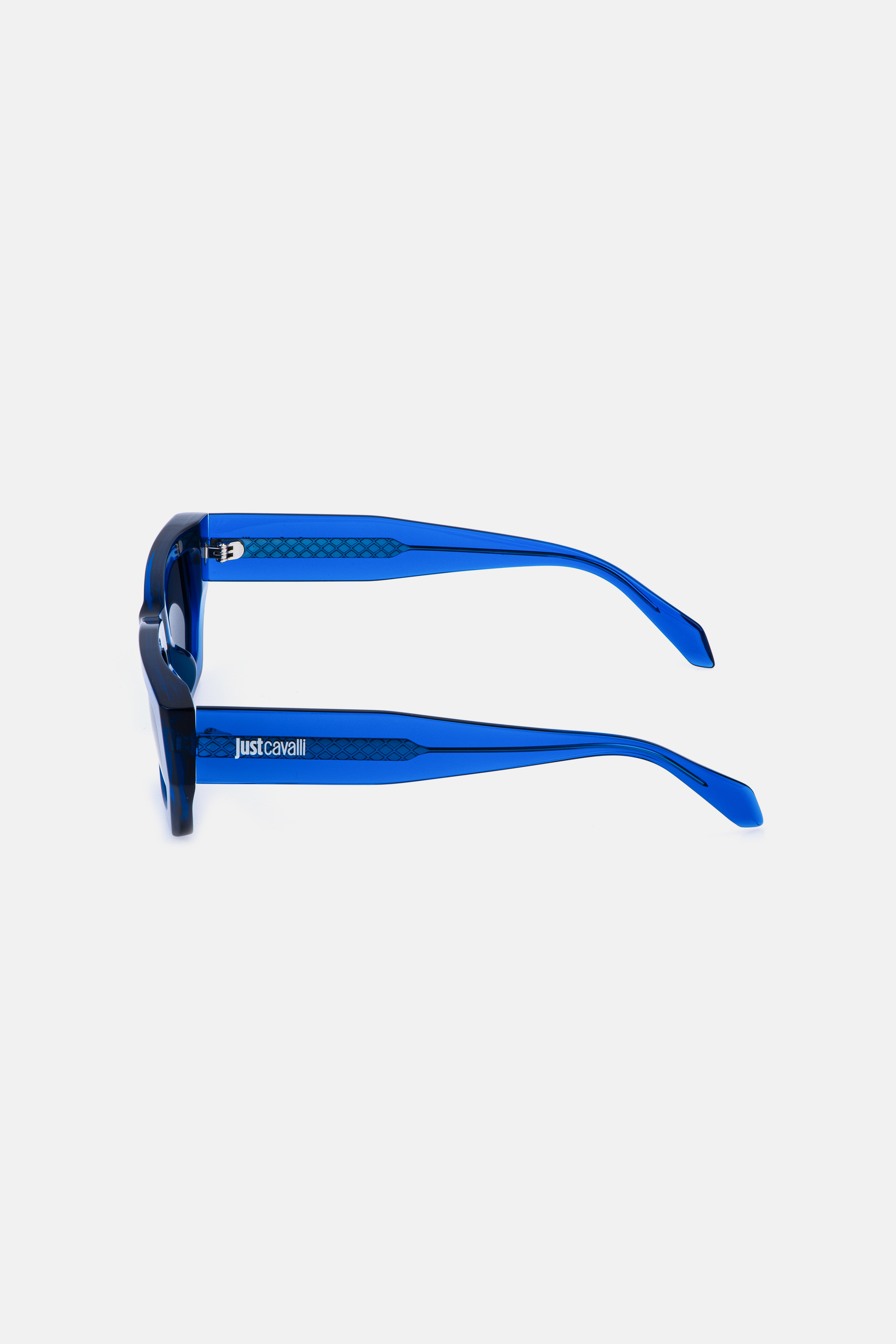  Roberto Cavalli Rectangular Frame -  Sunglasses Shiny Transp.blue Unica 