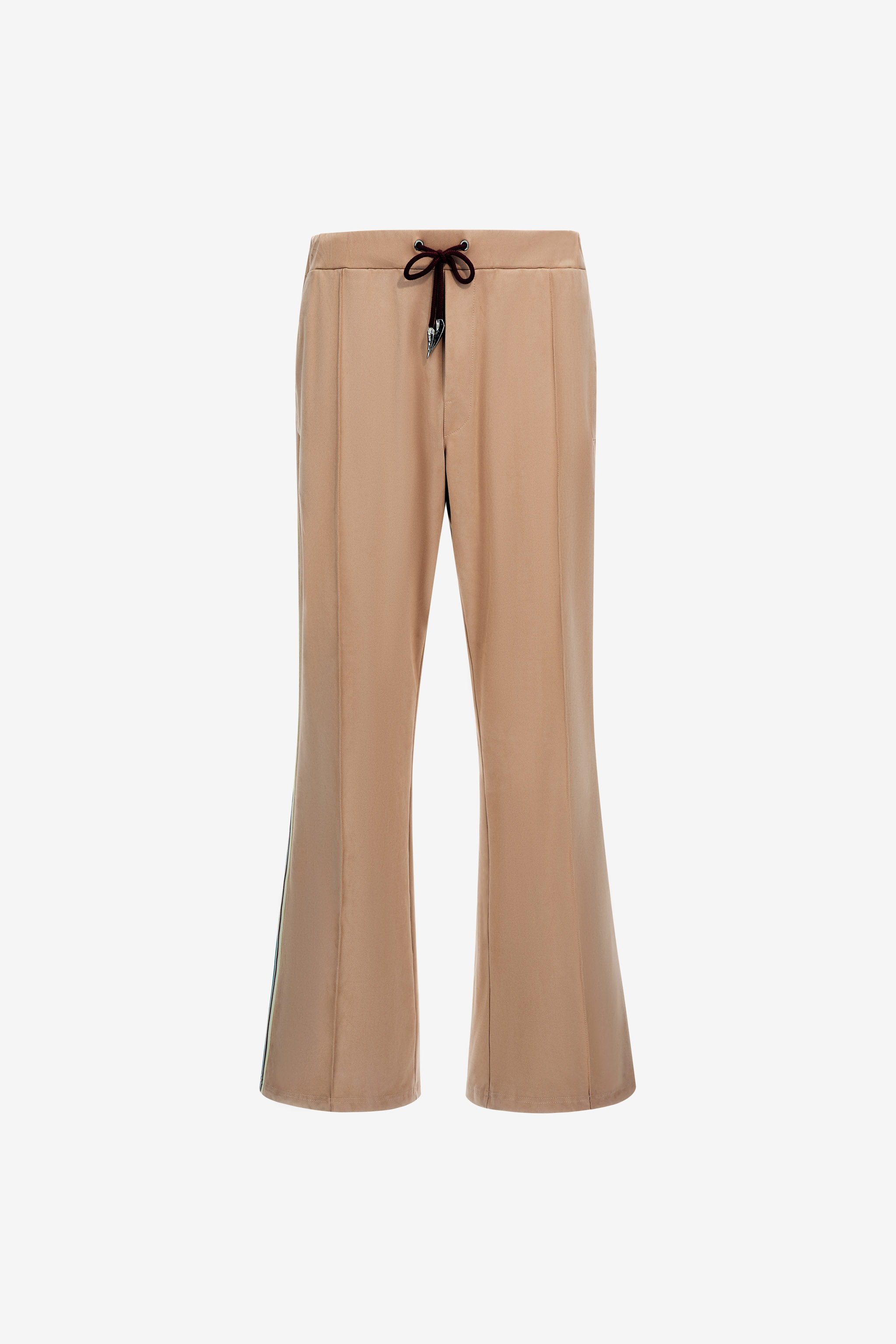 Roberto Cavalli Men's Beige/Light/Brown Flared Trousers With Side Bands - Ready To Wear