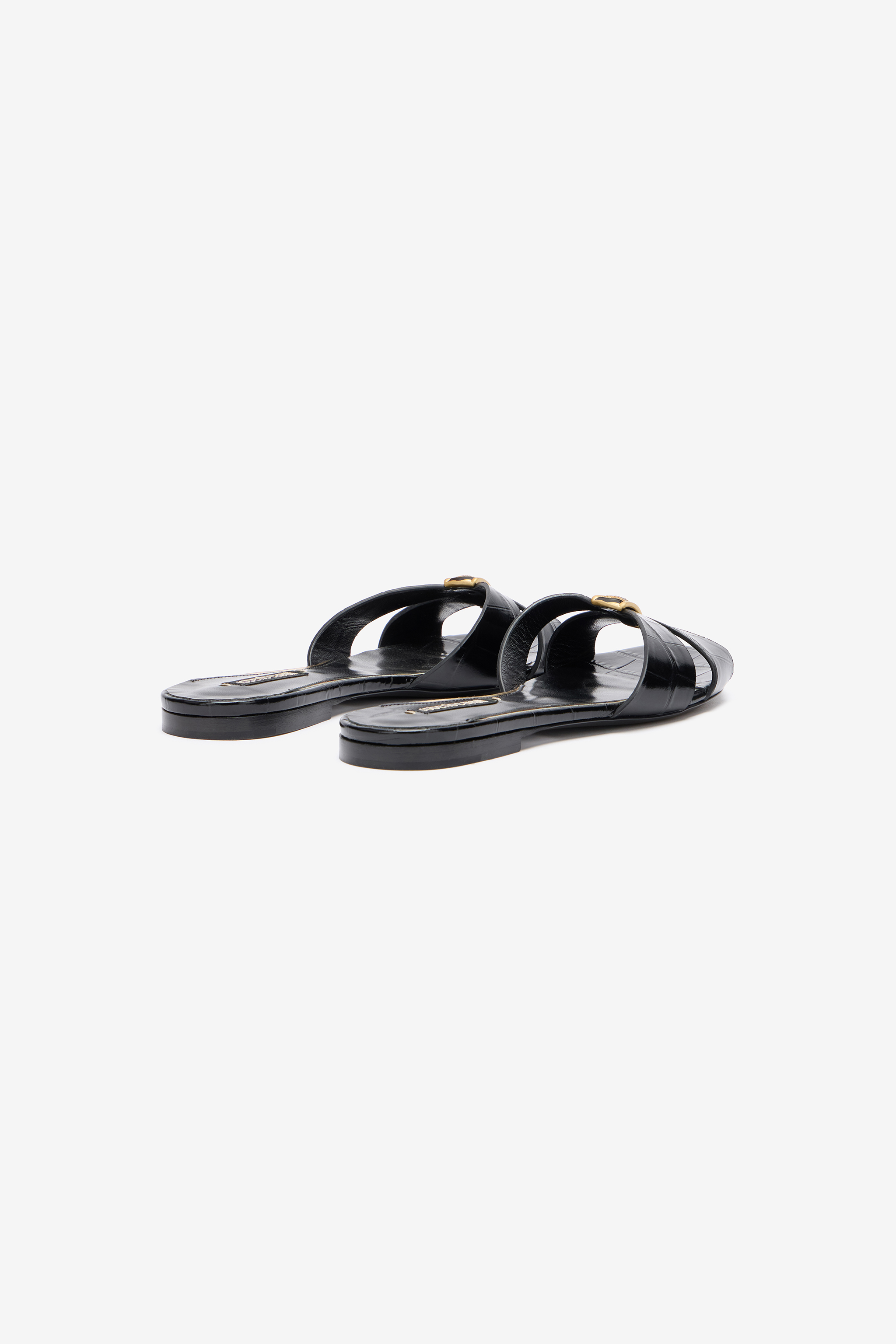Roberto Cavalli Slides With Jewel Detail In Black