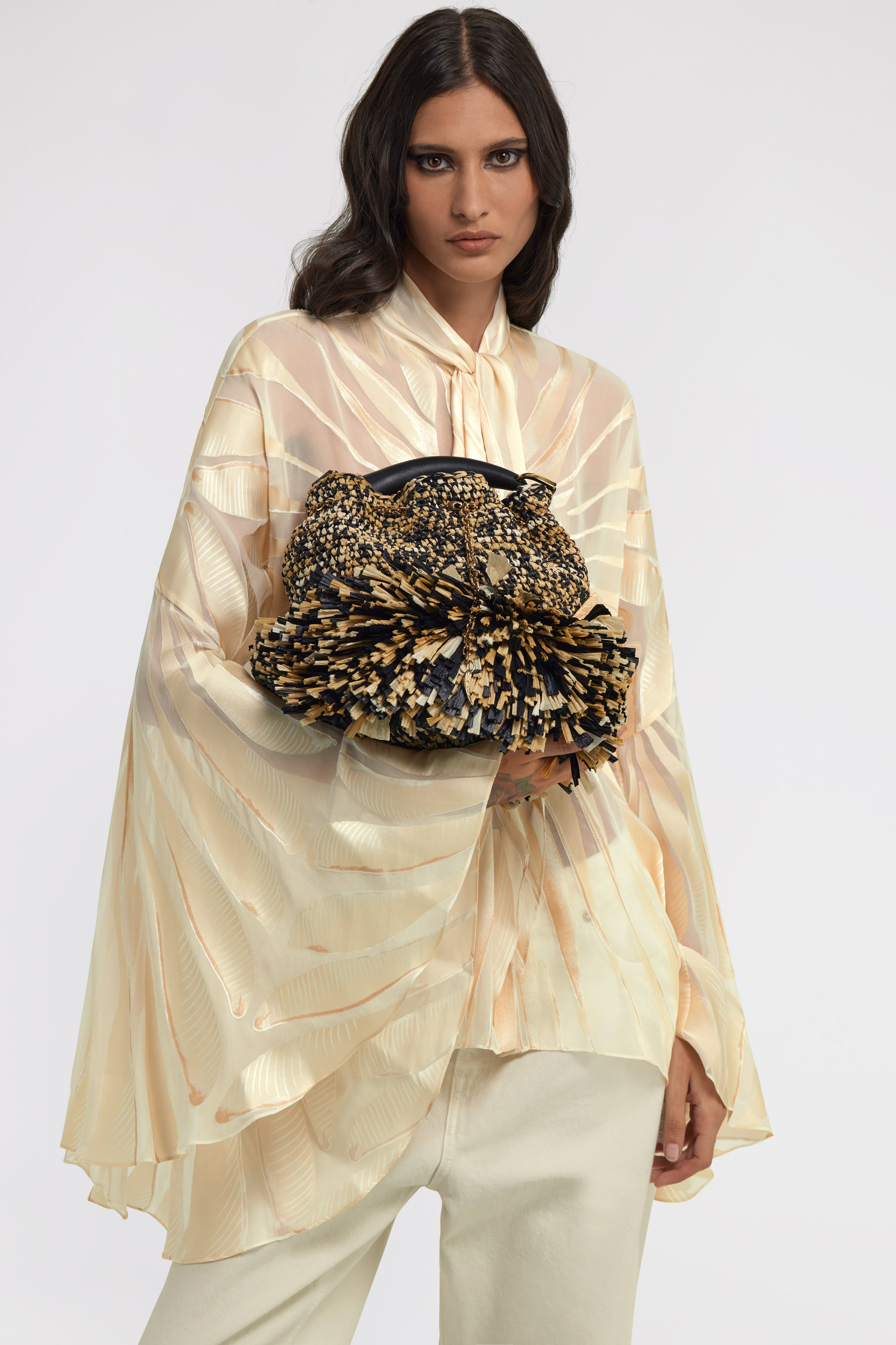 Roberto Cavalli Shoulder Bag In Multi Black