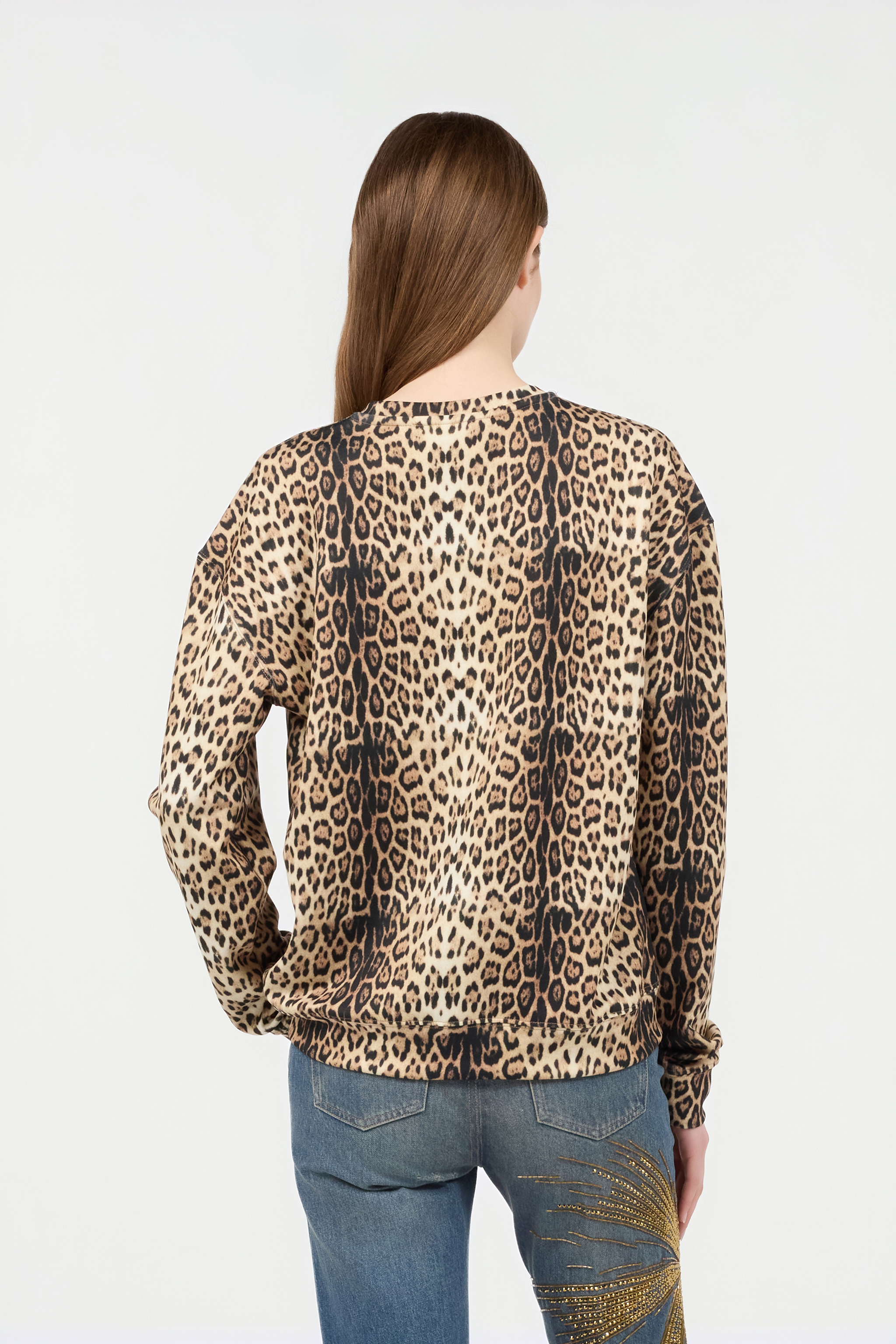 Roberto Cavalli Jaguar Print Sweatshirt