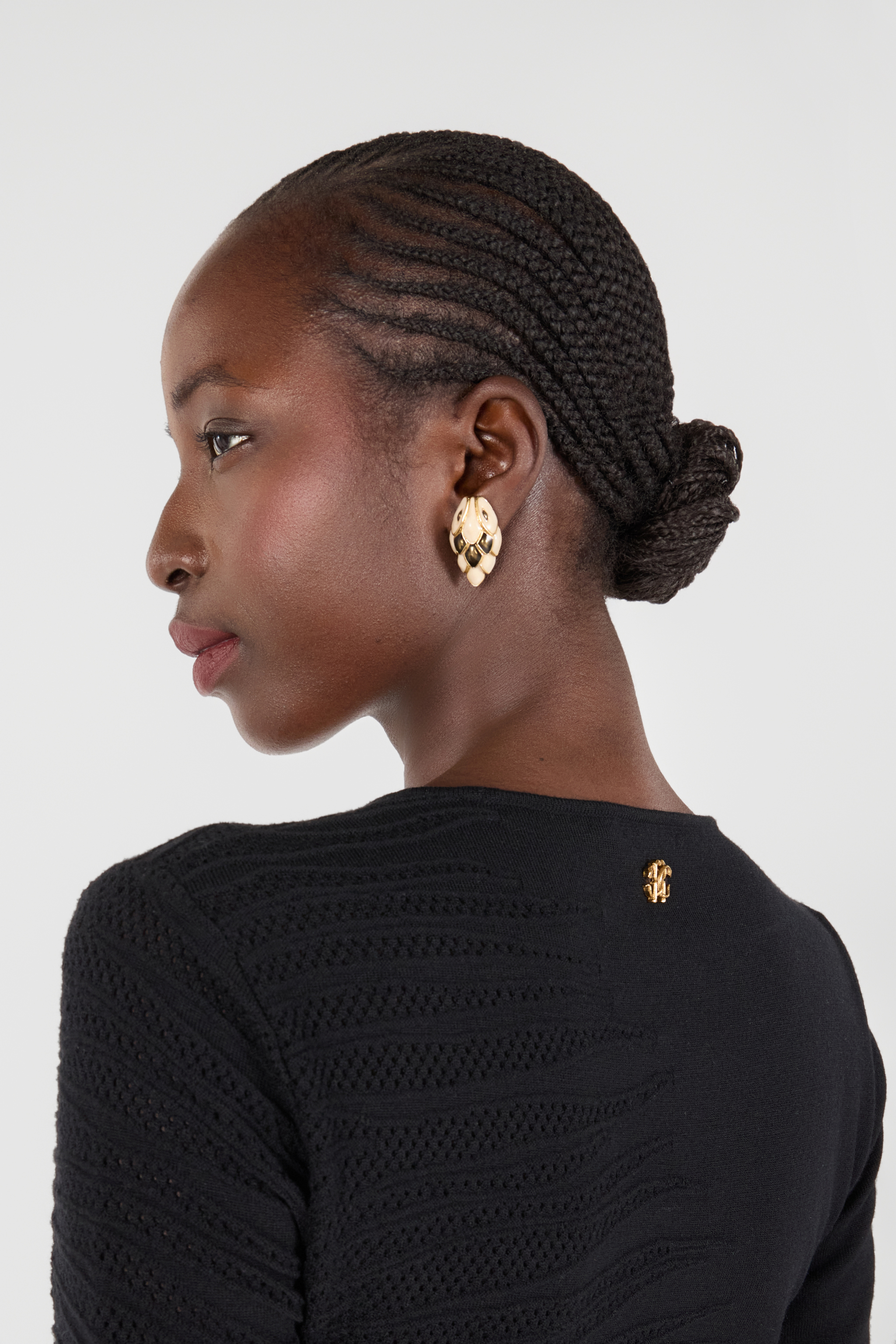 Snake clip-on earrings