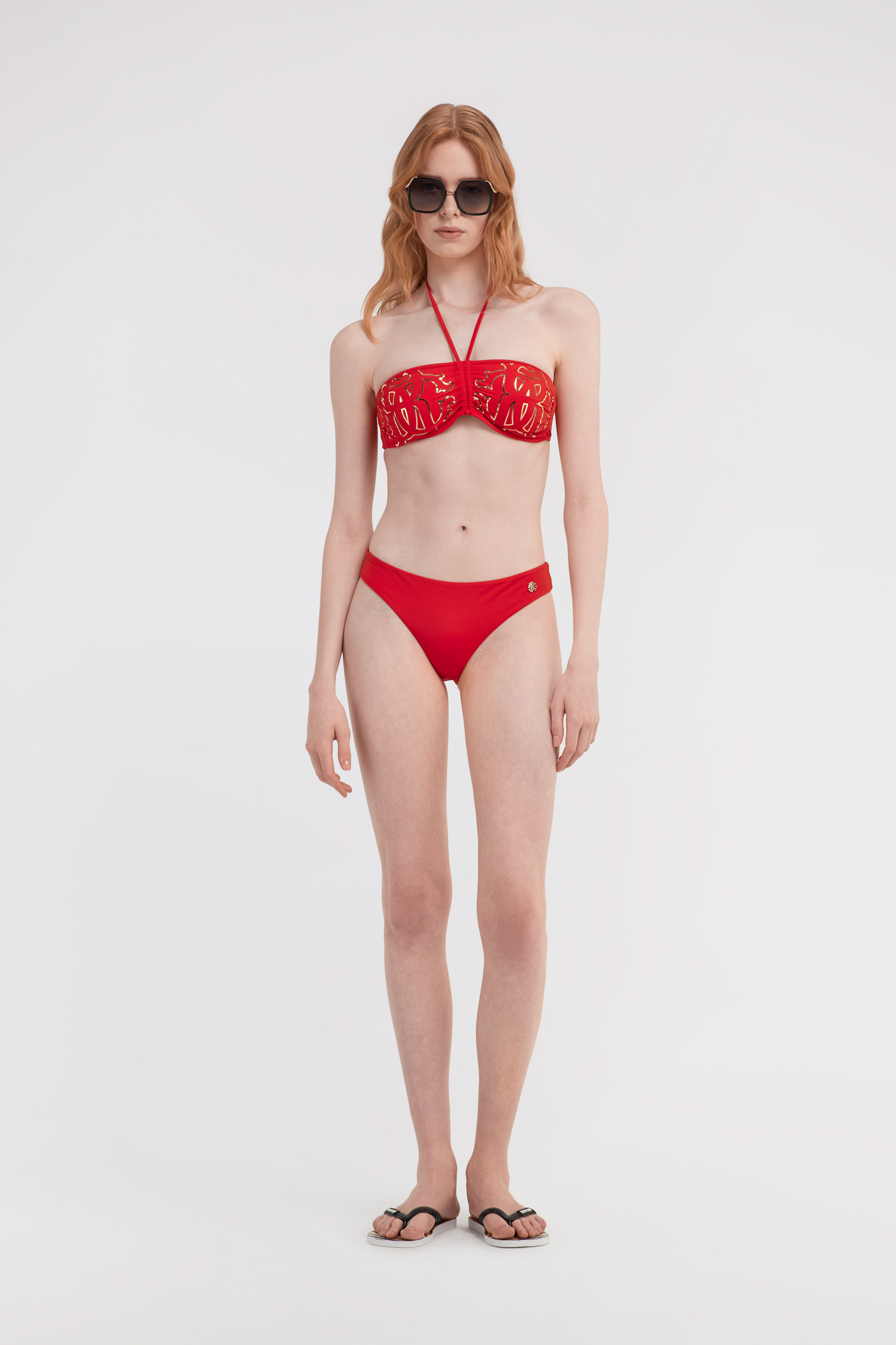 Roberto Cavalli Women's 2-piece Logo Print Bikini Set In Red