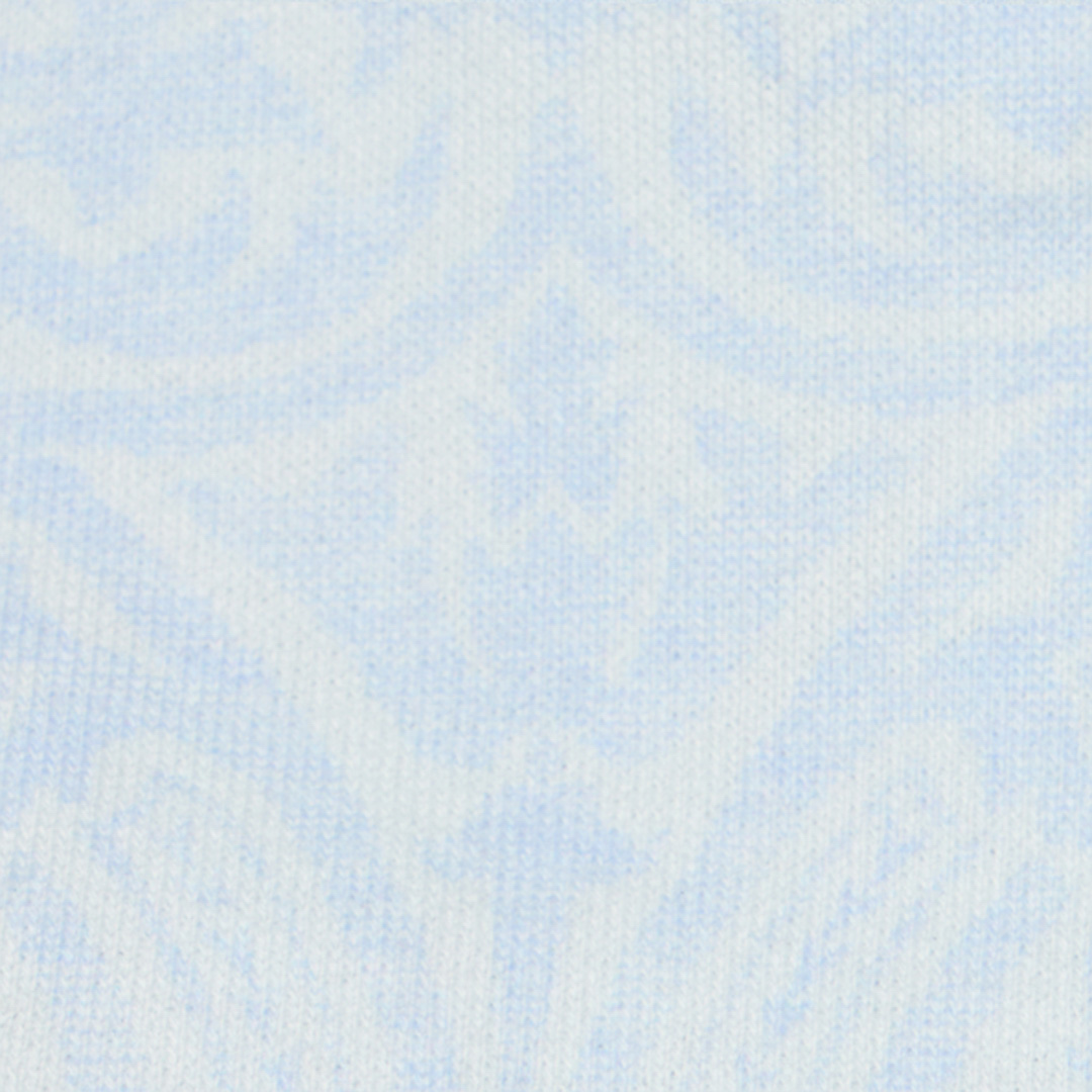 Baby Blue Sweatshirt with Floral Print