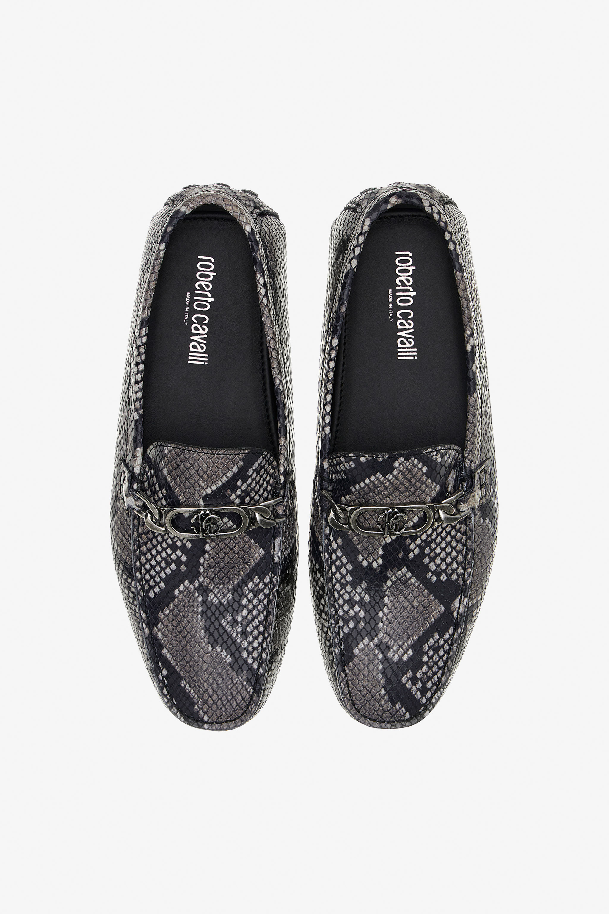 ROBERTO CAVALLI RC LOGO MOCASSINS