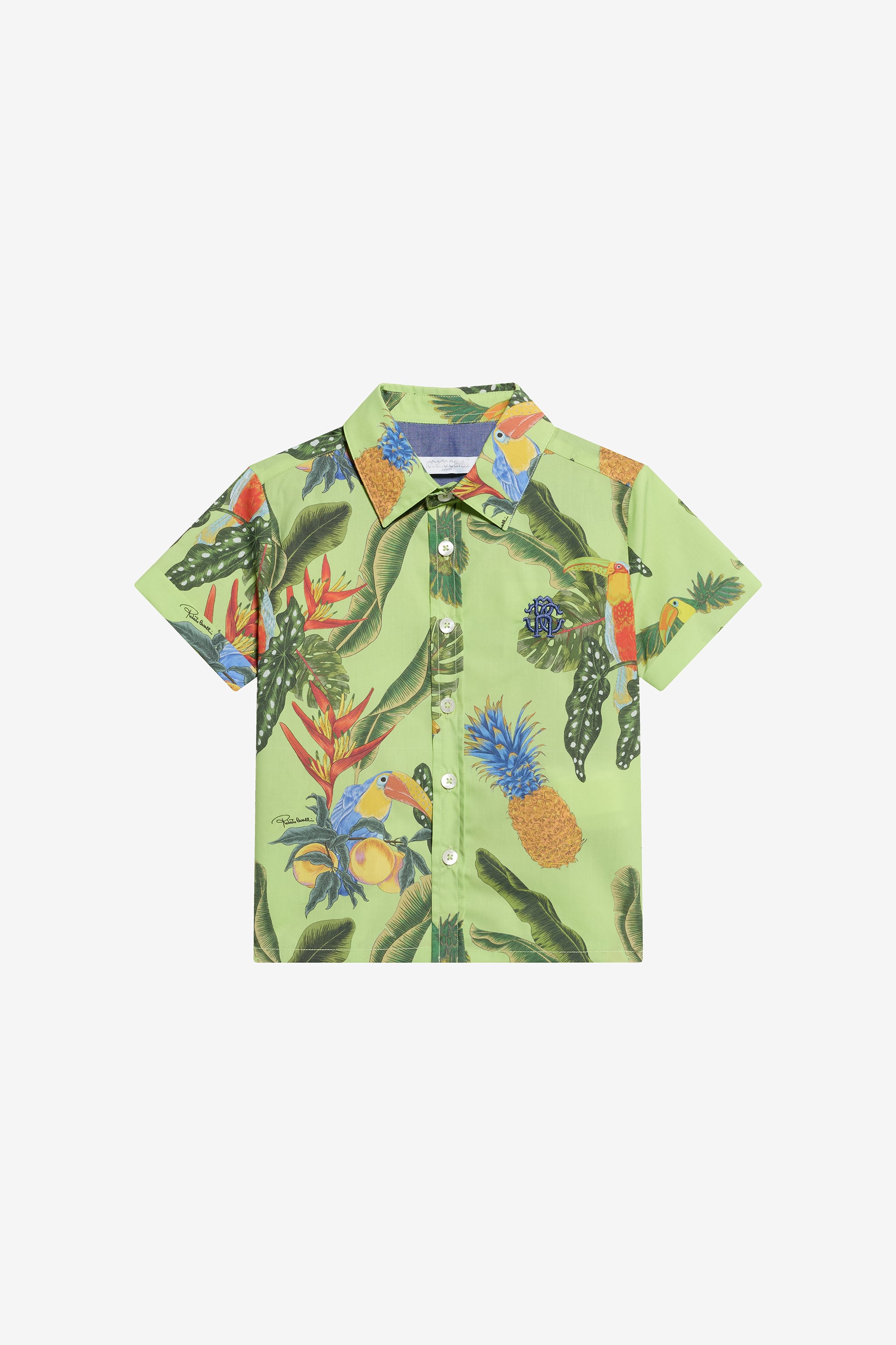 Roberto Cavalli Tropicana Print Shirt With Monogram RC | Thumbnail 5 Roberto Cavalli Tropicana Print Shirt With Monogram RC | Thumbnail 5