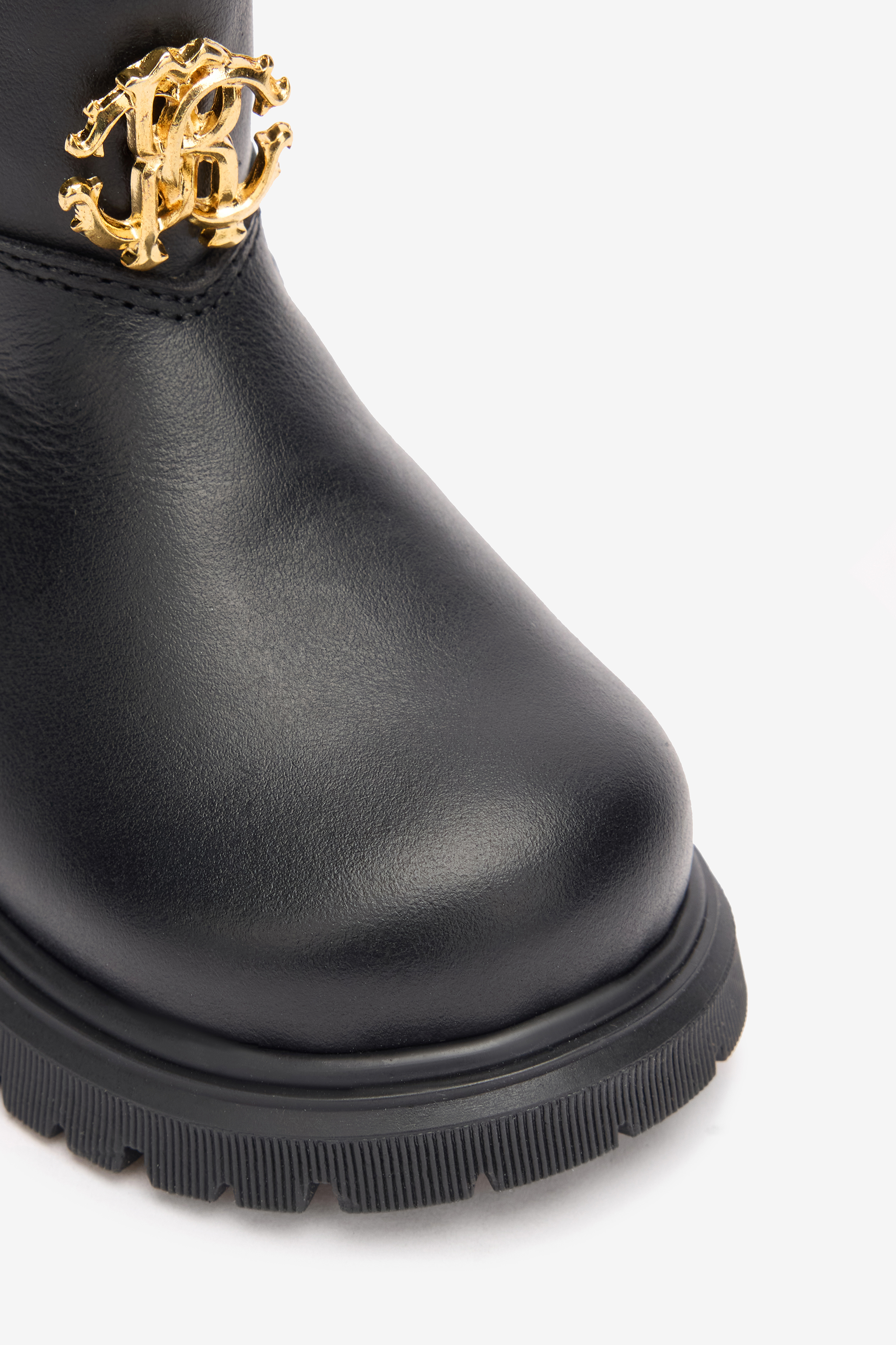 Roberto Cavalli Boots With Buckles And Jaguar Skin Inserts