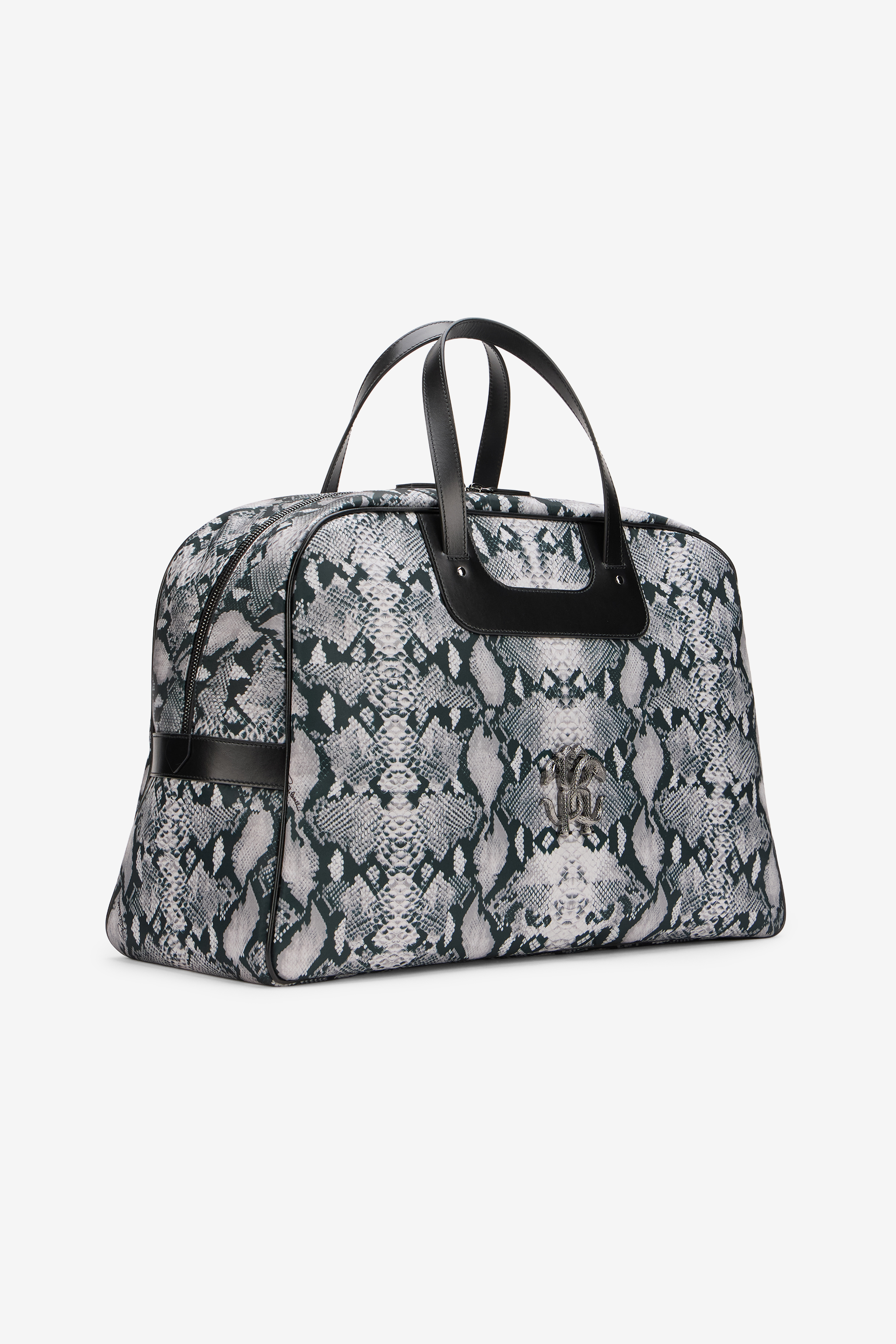  Roberto Cavalli Python Print Top Handle Handbag - Male Bags Pitone Unica 