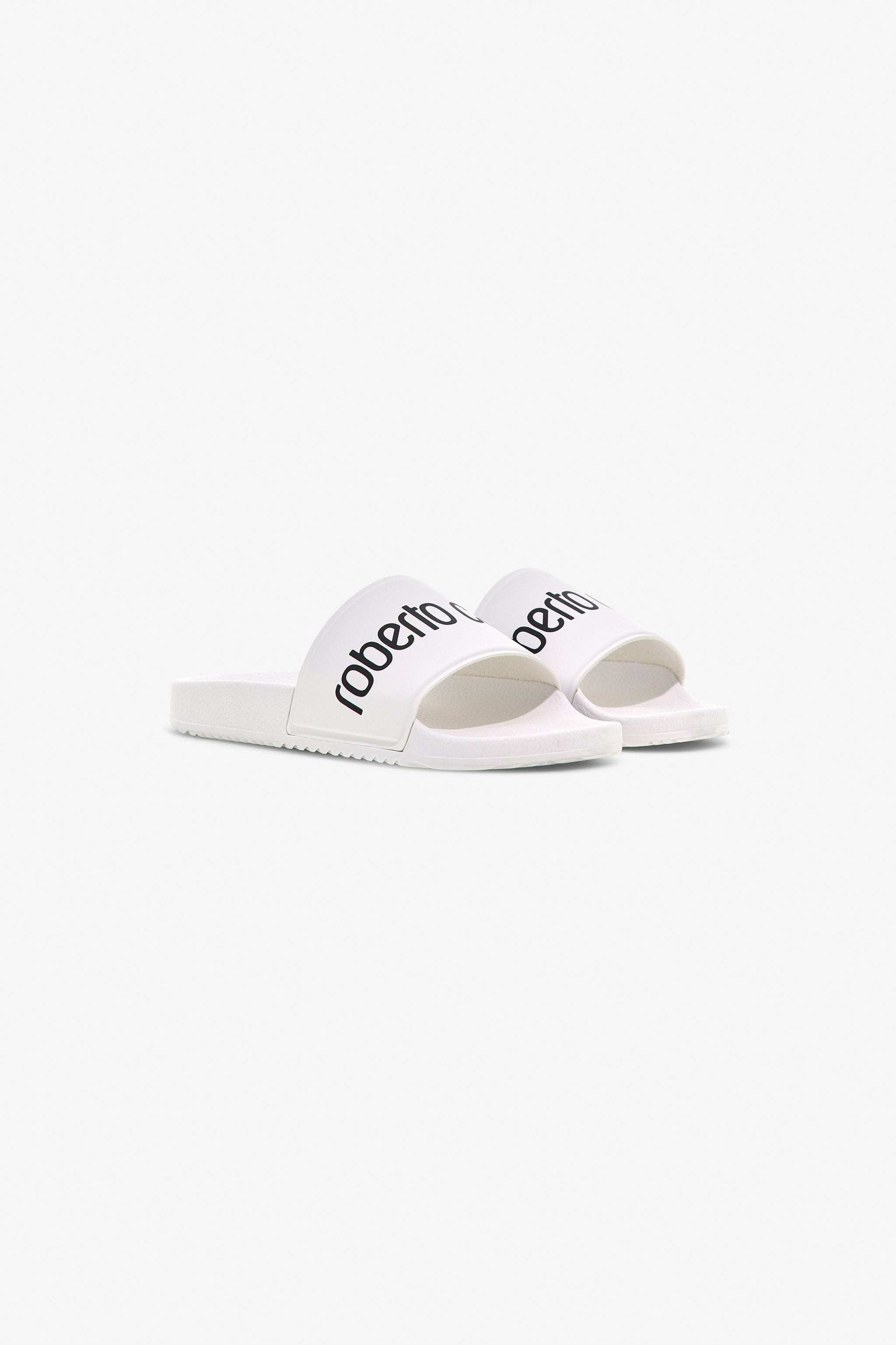 Roberto Cavalli Slides In White
