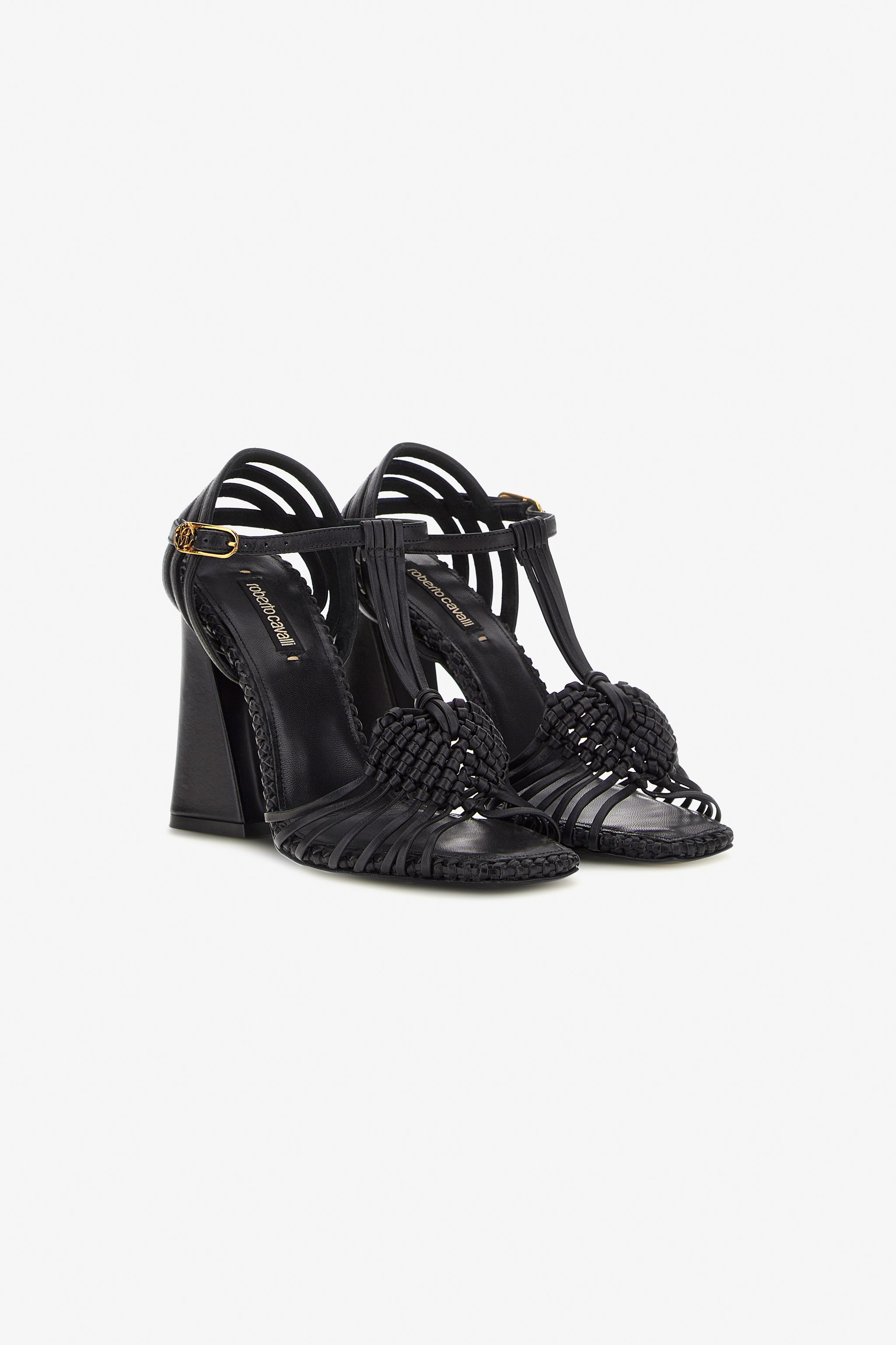 ROBERTO CAVALLI SANDALS WITH WEAVES 