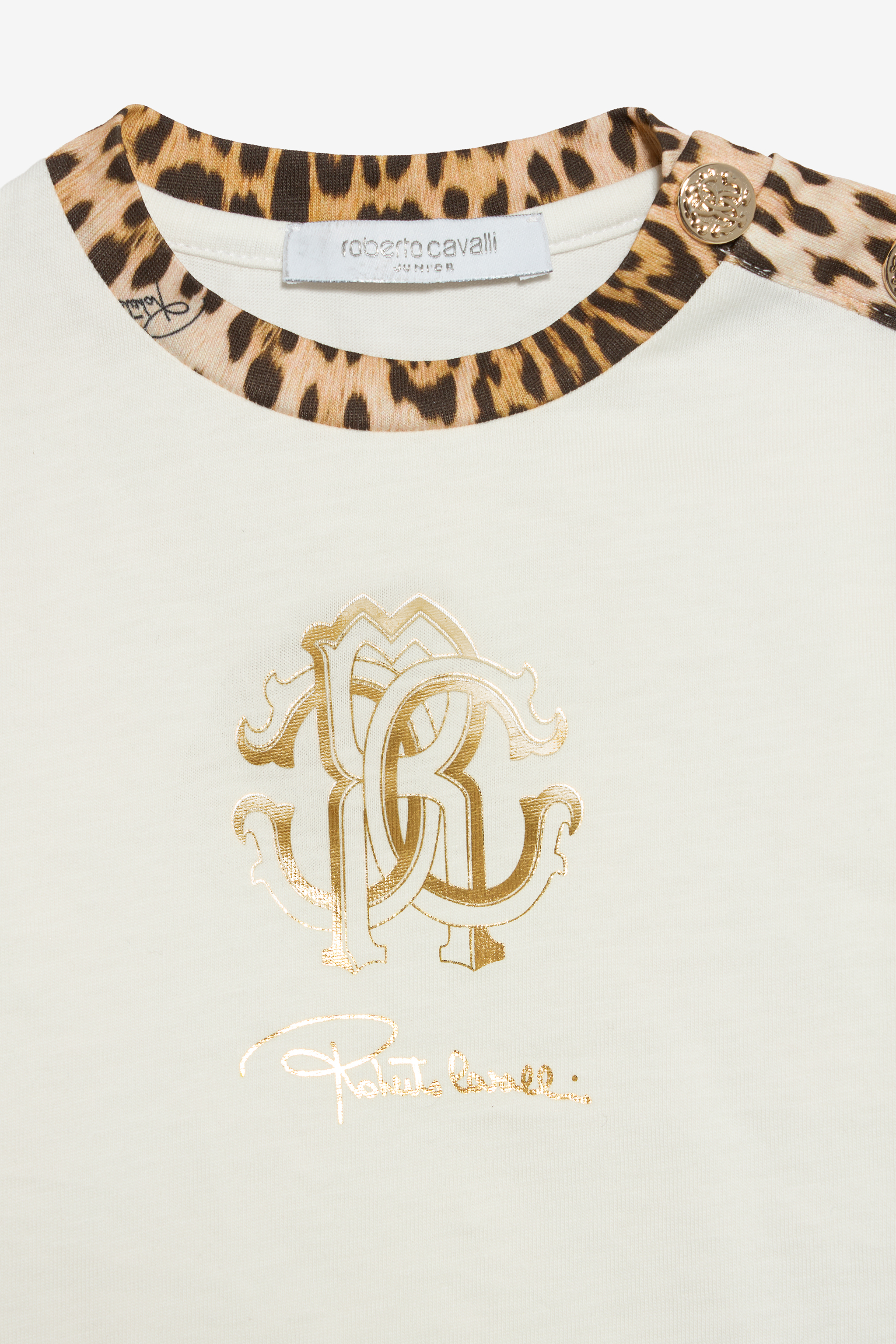 Milk White T-Shirt with RC Monogram