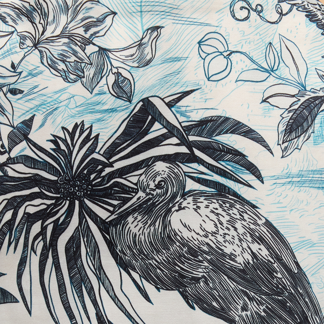 Long Jungle-Print Dress