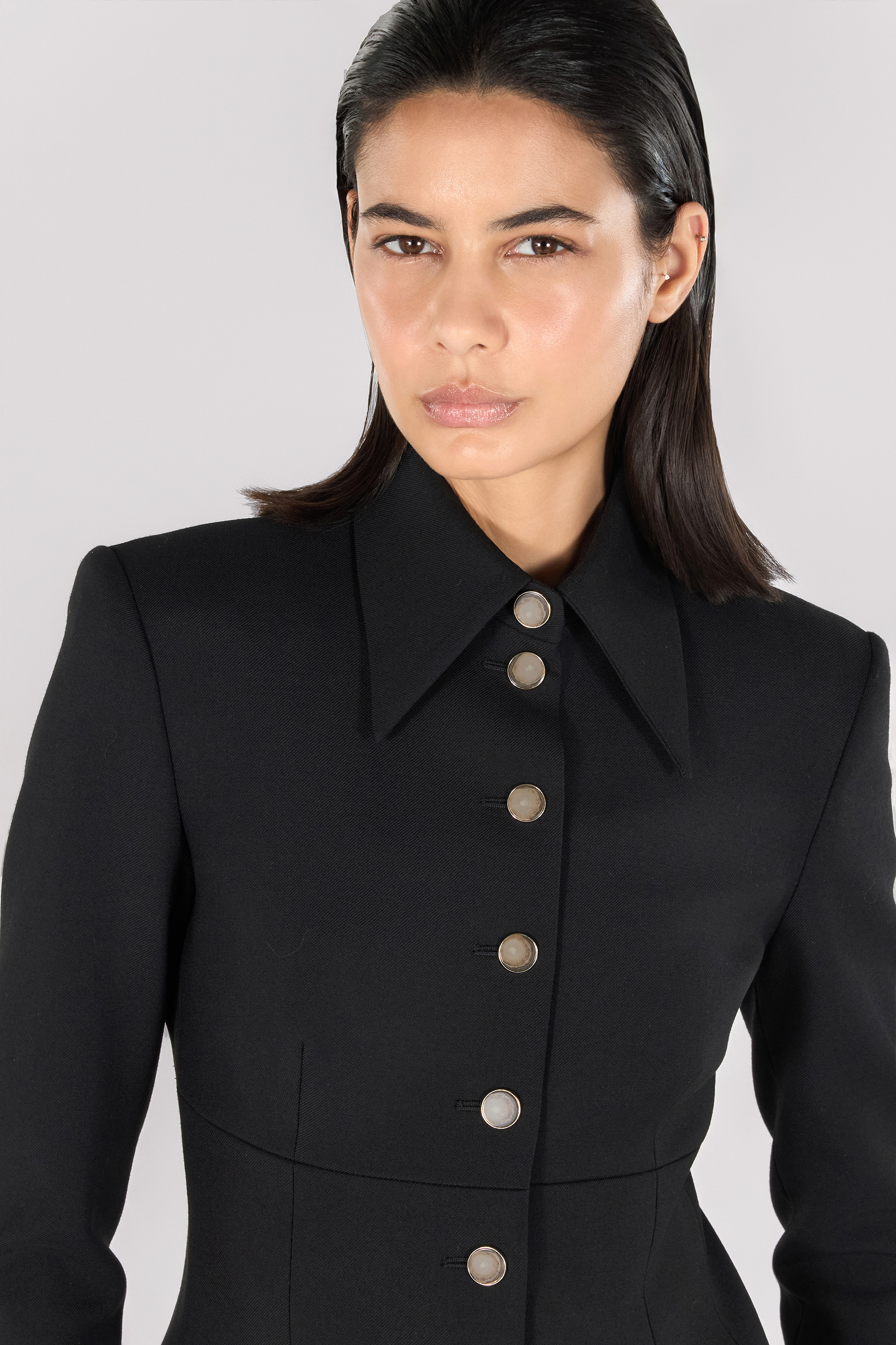 Roberto Cavalli Button Equestrian-style Blazer In Black