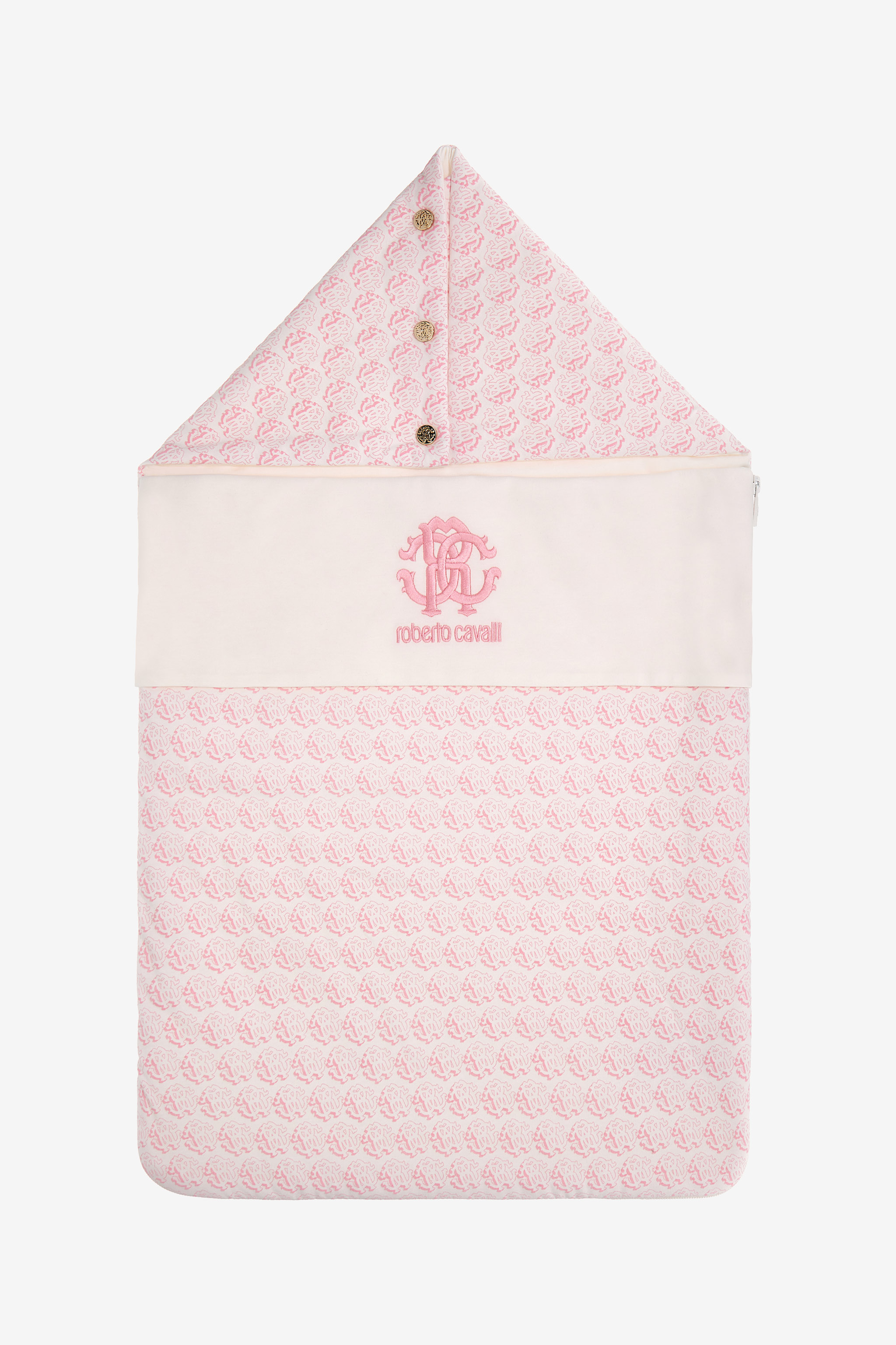 ROBERTO CAVALLI RC MONOGRAM PRINT COTTON BABY NEST
