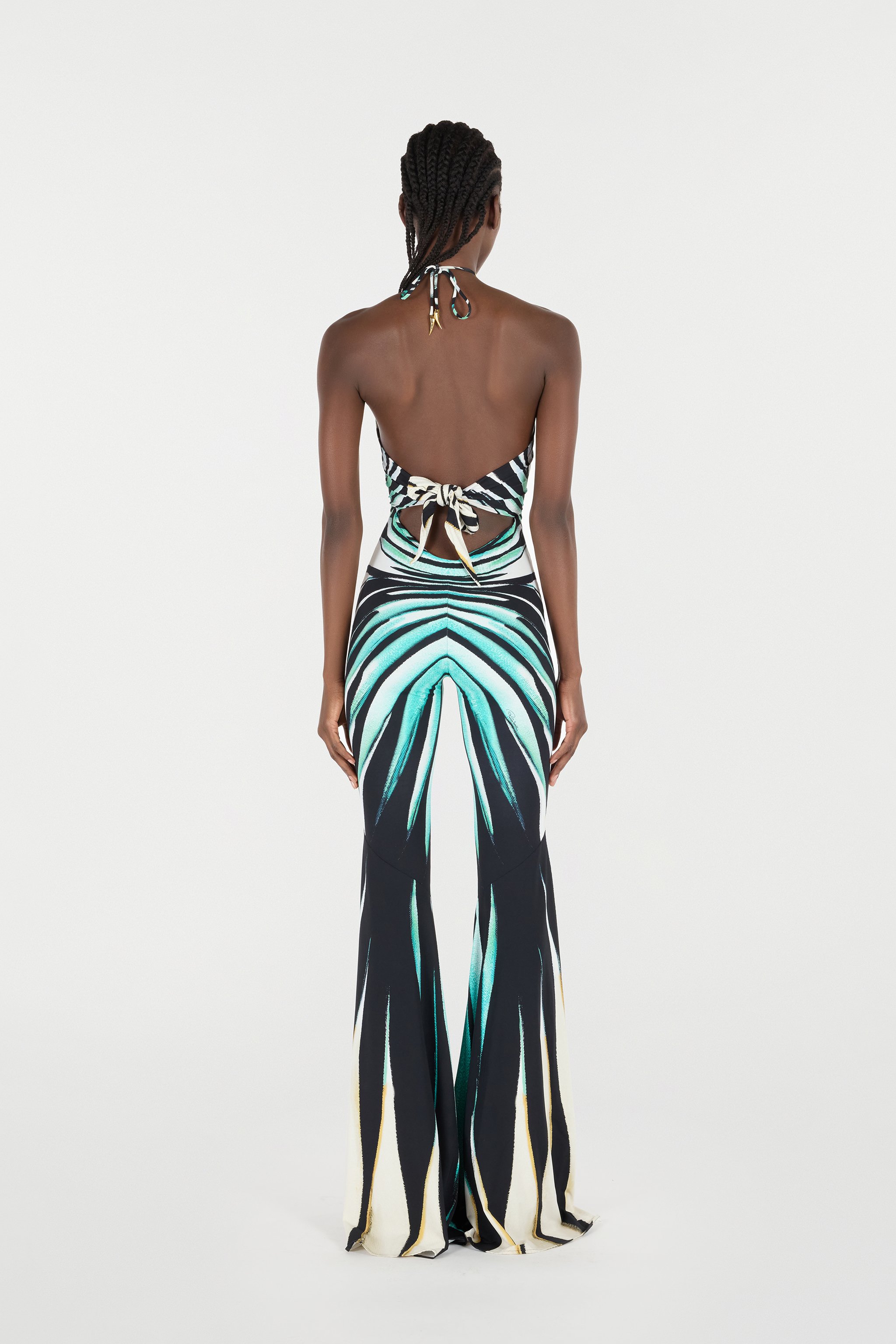 Roberto Cavalli Ray Of Sea Print Jumpsuit